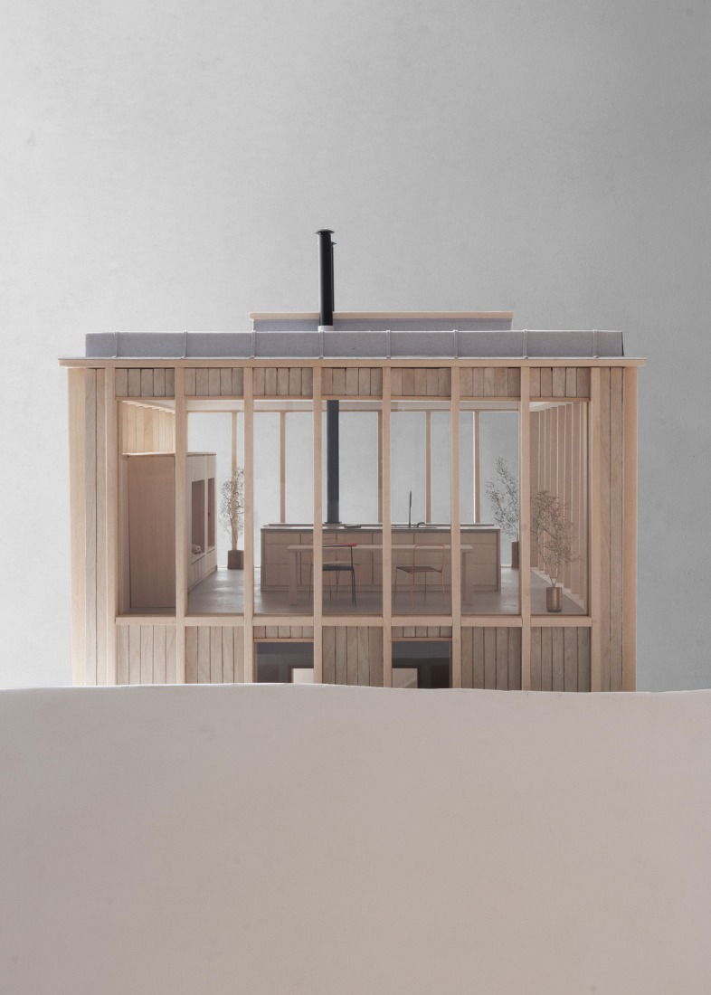 Model. Ravine House by Kolman Boye Architects.