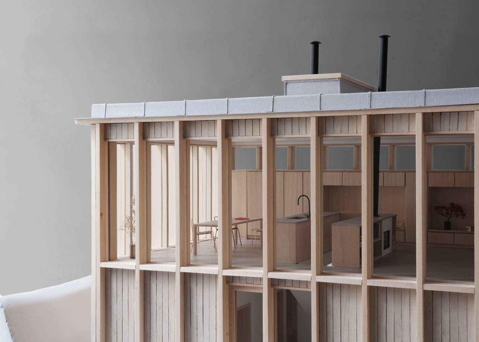 Model. Ravine House by Kolman Boye Architects.