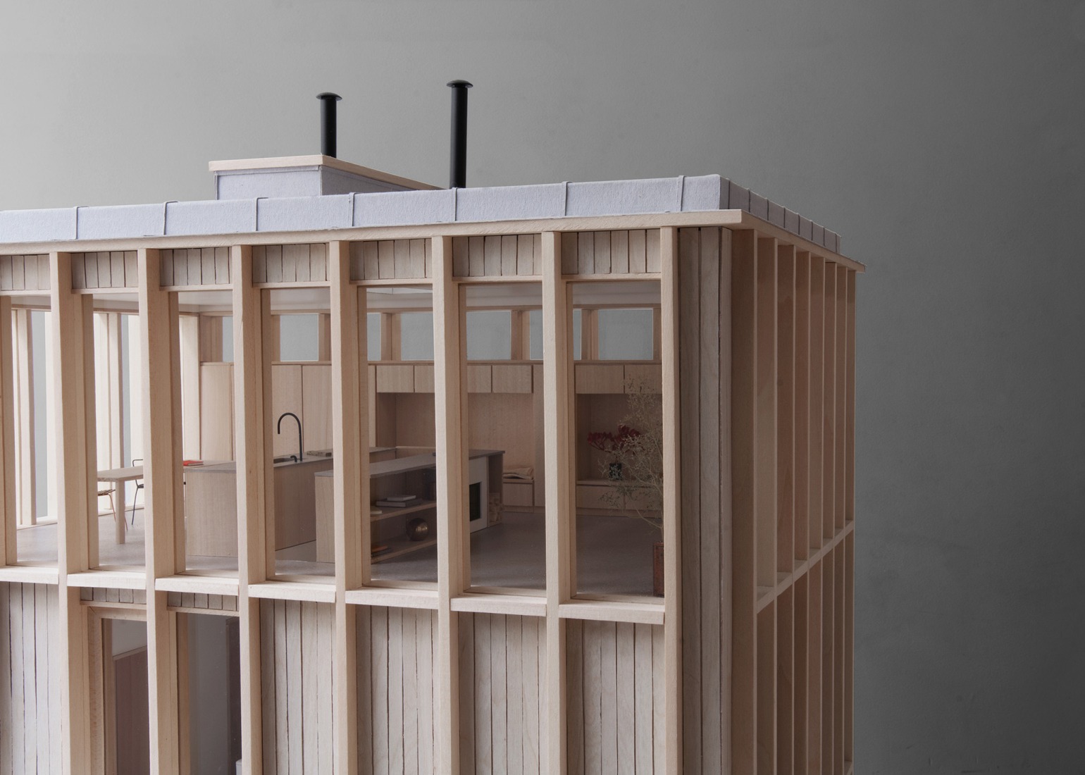 Model. Ravine House by Kolman Boye Architects.