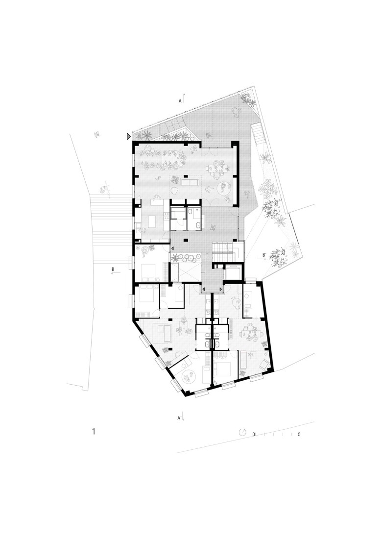 First floor plan. La Raval by Lacol. First floor plan. La Raval by Lacol.