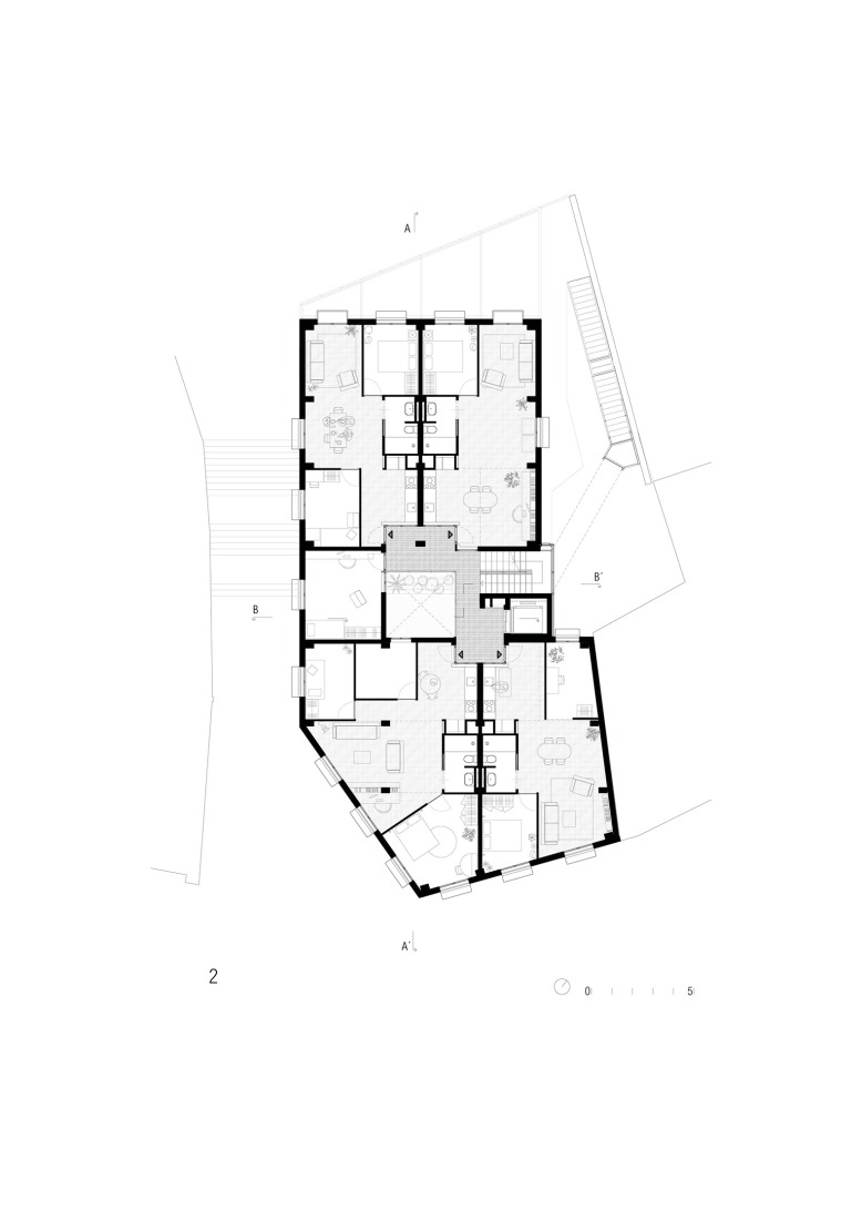 Second floor plan. La Raval by Lacol. Second floor plan. La Raval by Lacol.