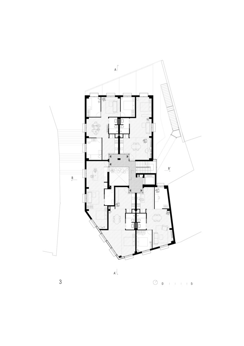 Third floor plan. La Raval by Lacol. Third floor plan. La Raval by Lacol.