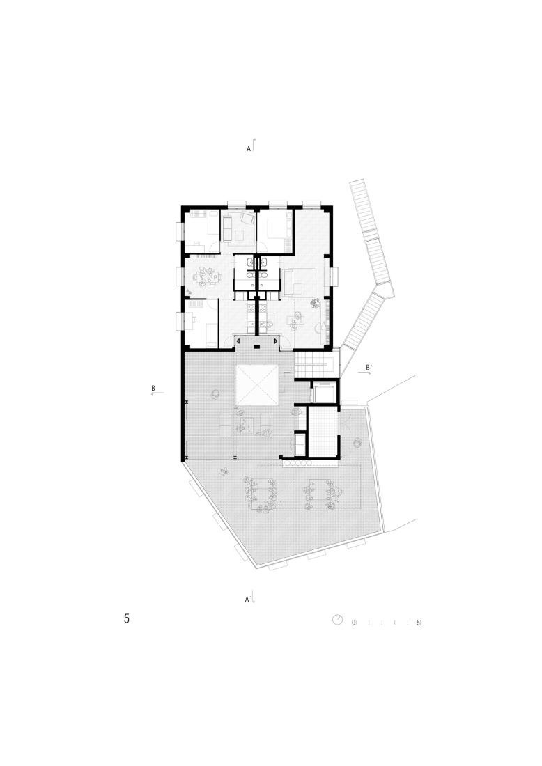 Fourth floor plan. La Raval by Lacol. Fourth floor plan. La Raval by Lacol.