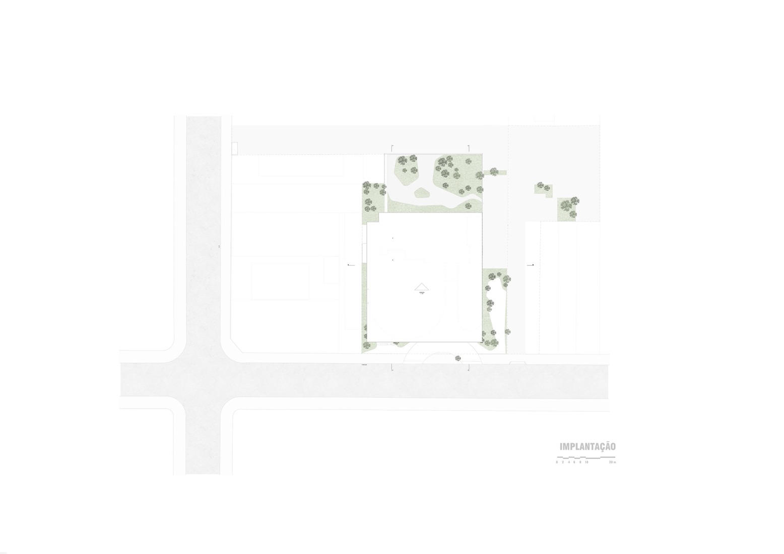 Plano de situación. Pabellón Tess por Leonardo Zanatta.