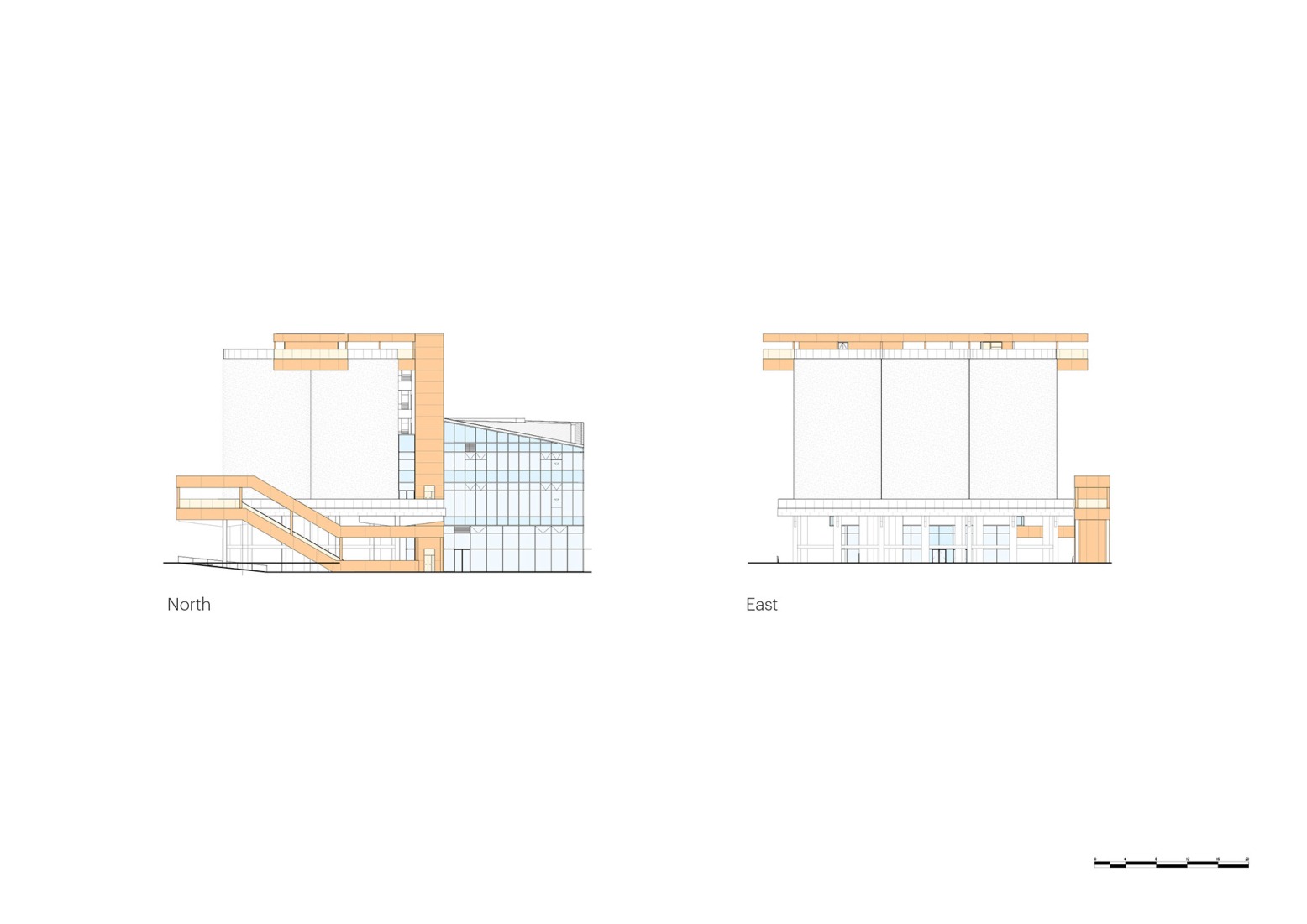 Alzados. GATE M West Bund Dream Center por MVRDV.