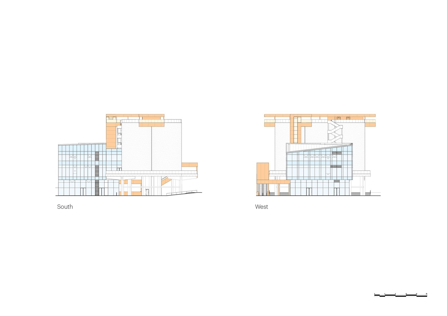 Alzados. GATE M West Bund Dream Center por MVRDV.