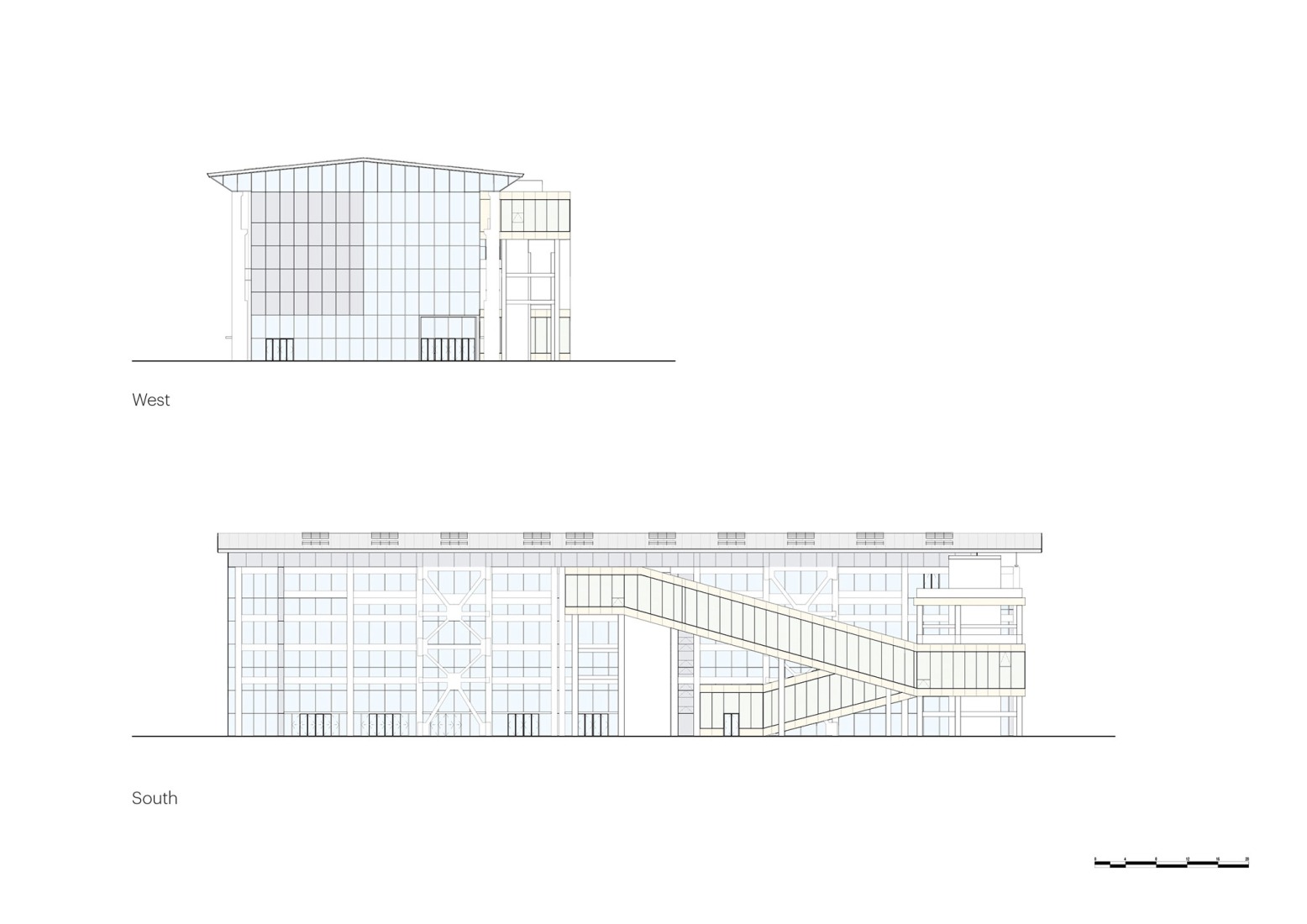 Alzados. GATE M West Bund Dream Center por MVRDV.
