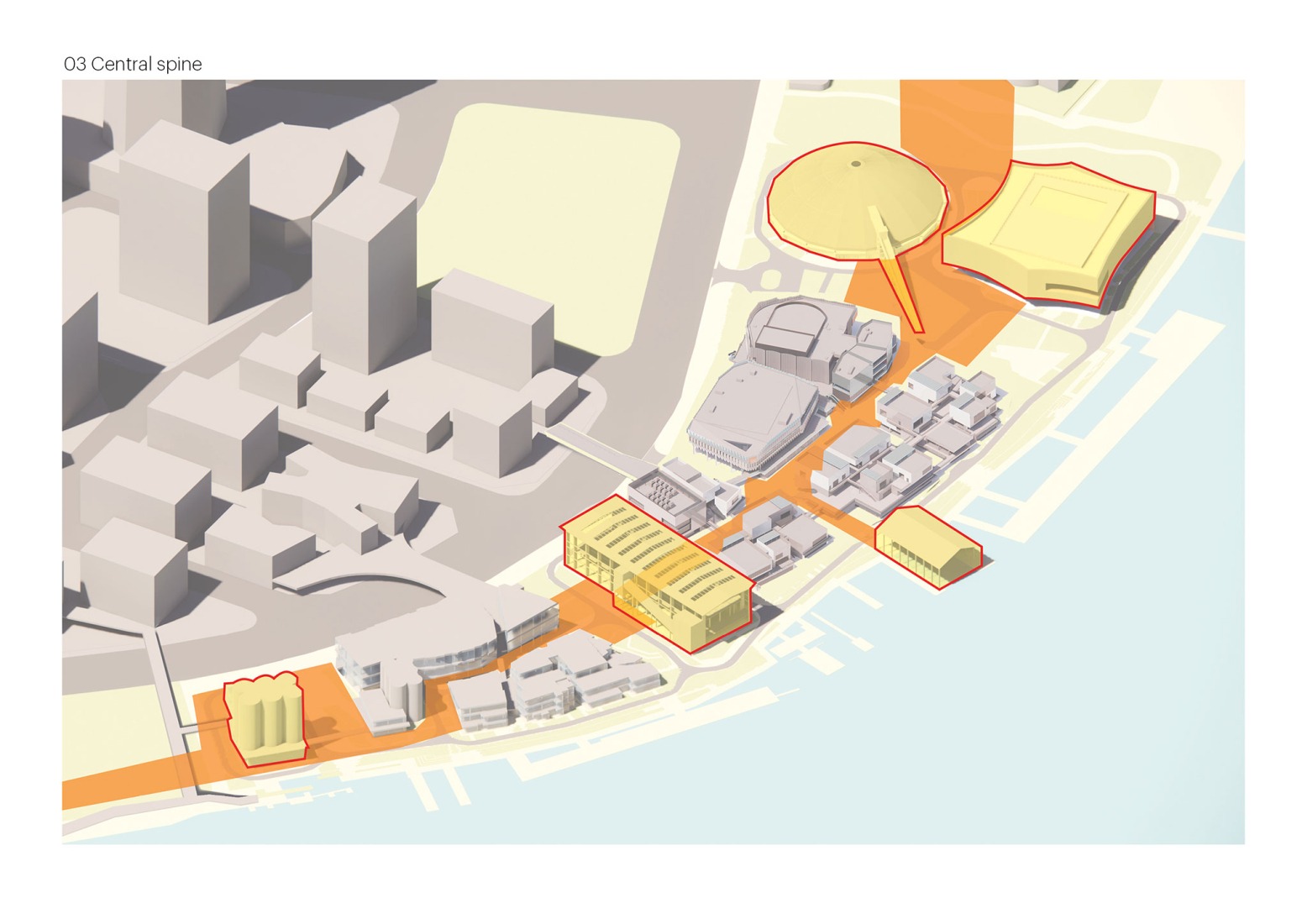 Desarrollo del proyecto. GATE M West Bund Dream Center por MVRDV.