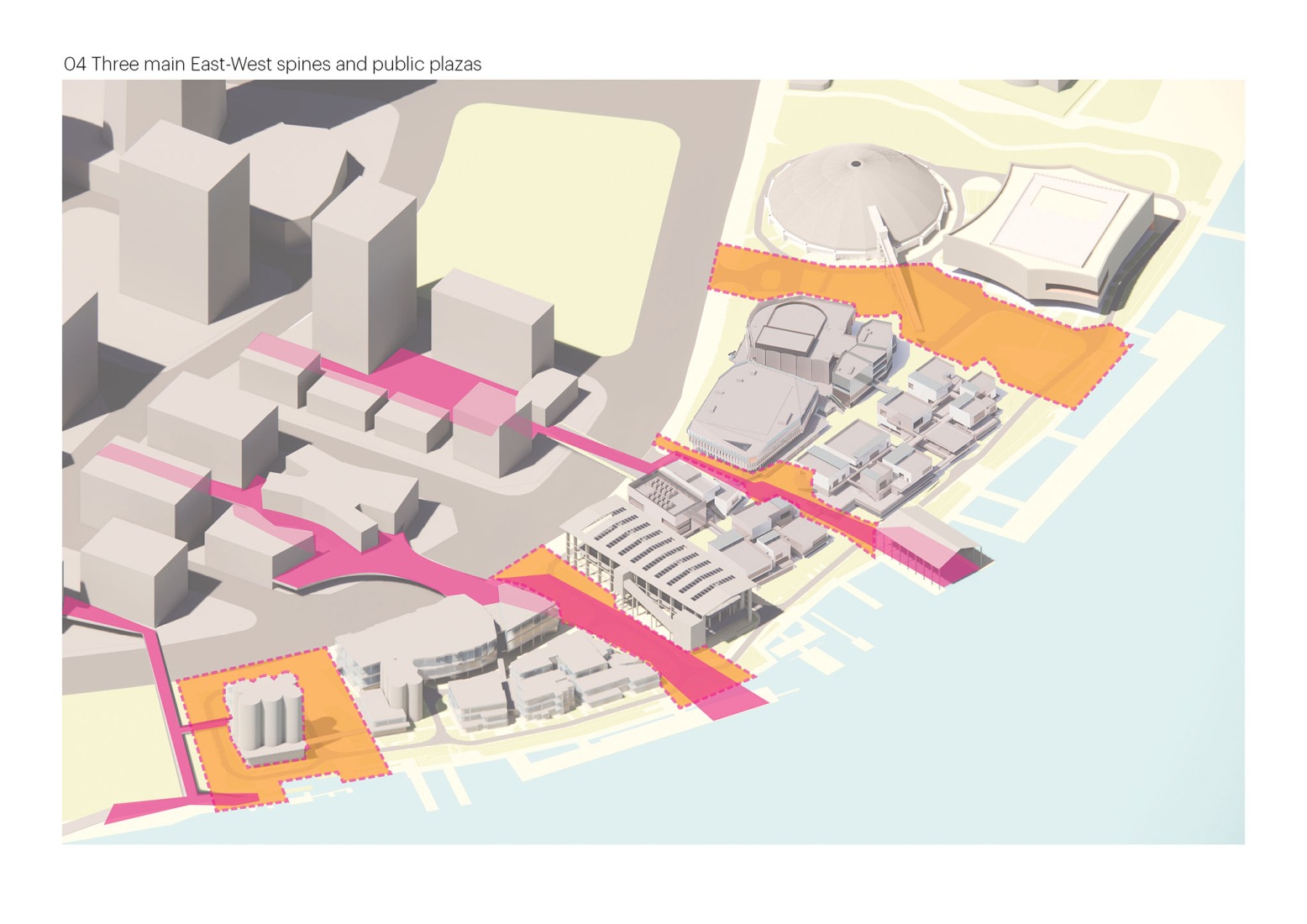 Desarrollo del proyecto. GATE M West Bund Dream Center por MVRDV.