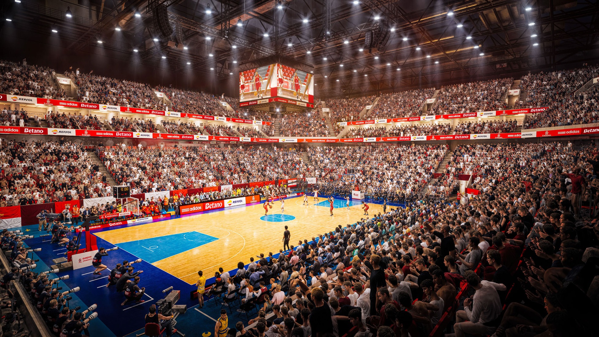 Master plan for the Estádio da Luz of S.L. Benfica by Populous and Saraiva + Associados. Rendering courtesy by Populous.