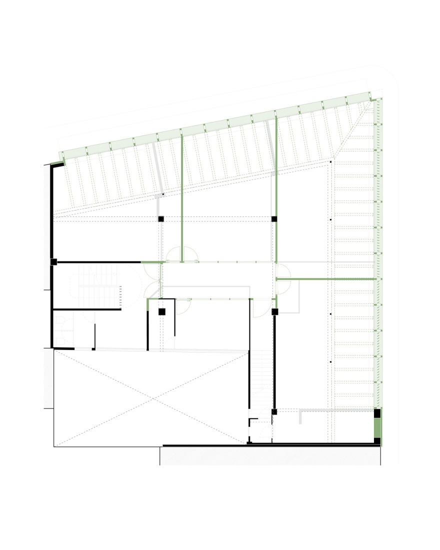 Third floor plan. Santa Eulàlia School by SAU Taller d´Arquitectura. Third floor plan. Santa Eulàlia School by SAU Taller d´Arquitectura.