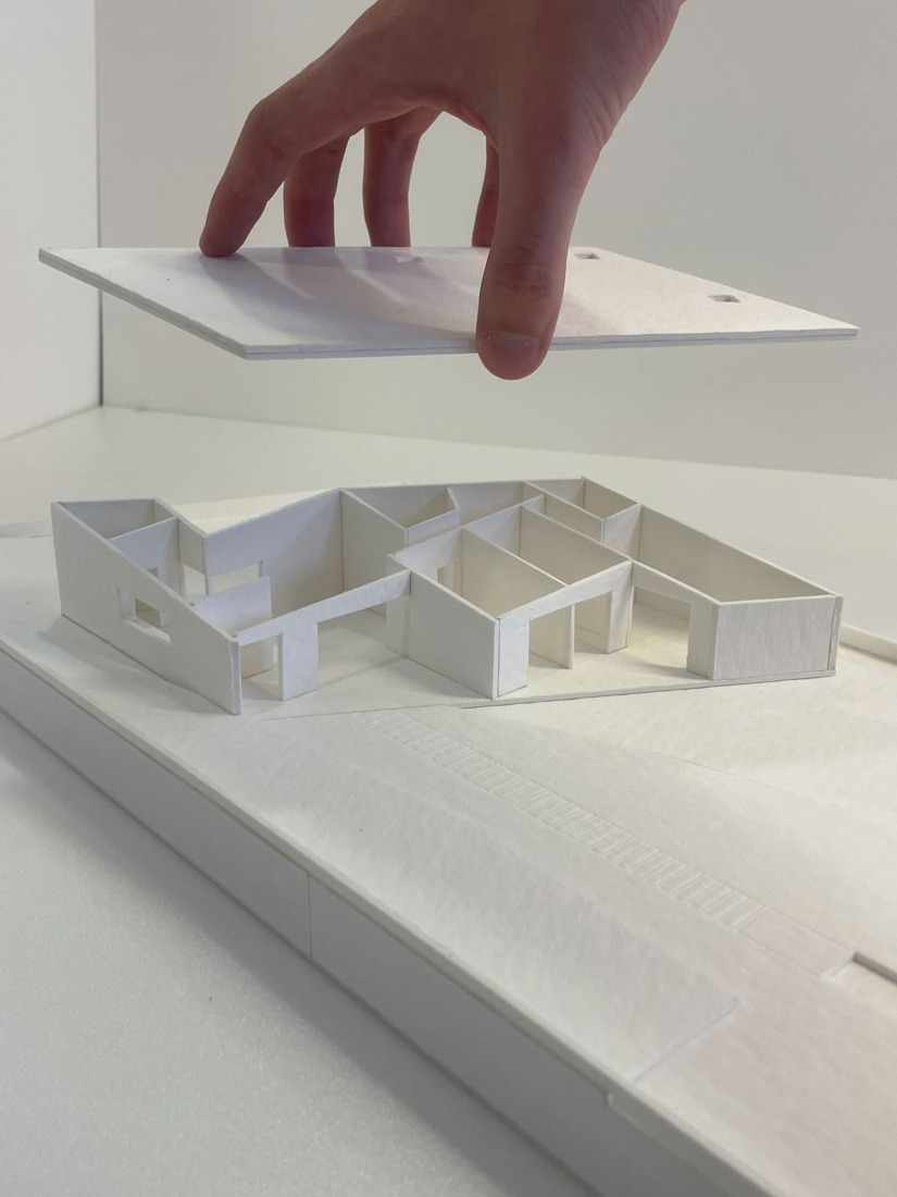 Maqueta explotada. Vivienda unifamiliar en Sada por Trespes.arquitectos.
