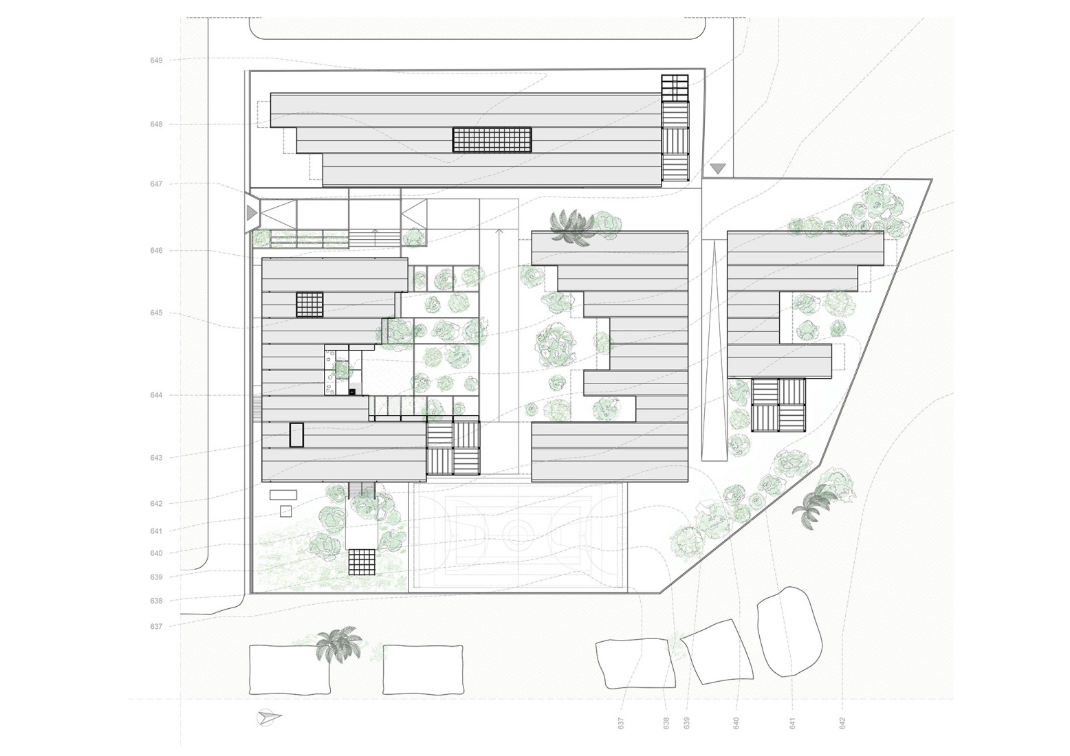 Planta de cubierta. «African Flow» por Urbanitree.