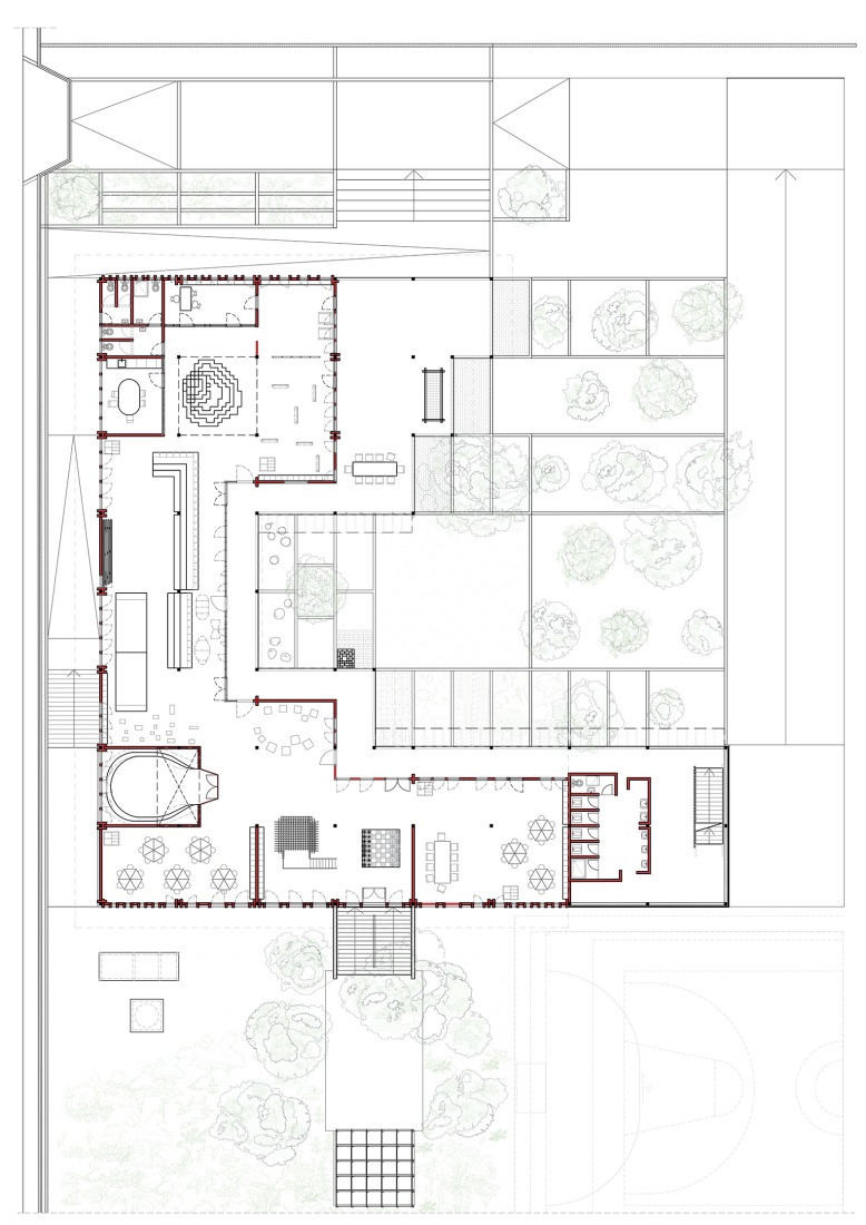 Planta baja 1. African Flow por Urbanitree.
