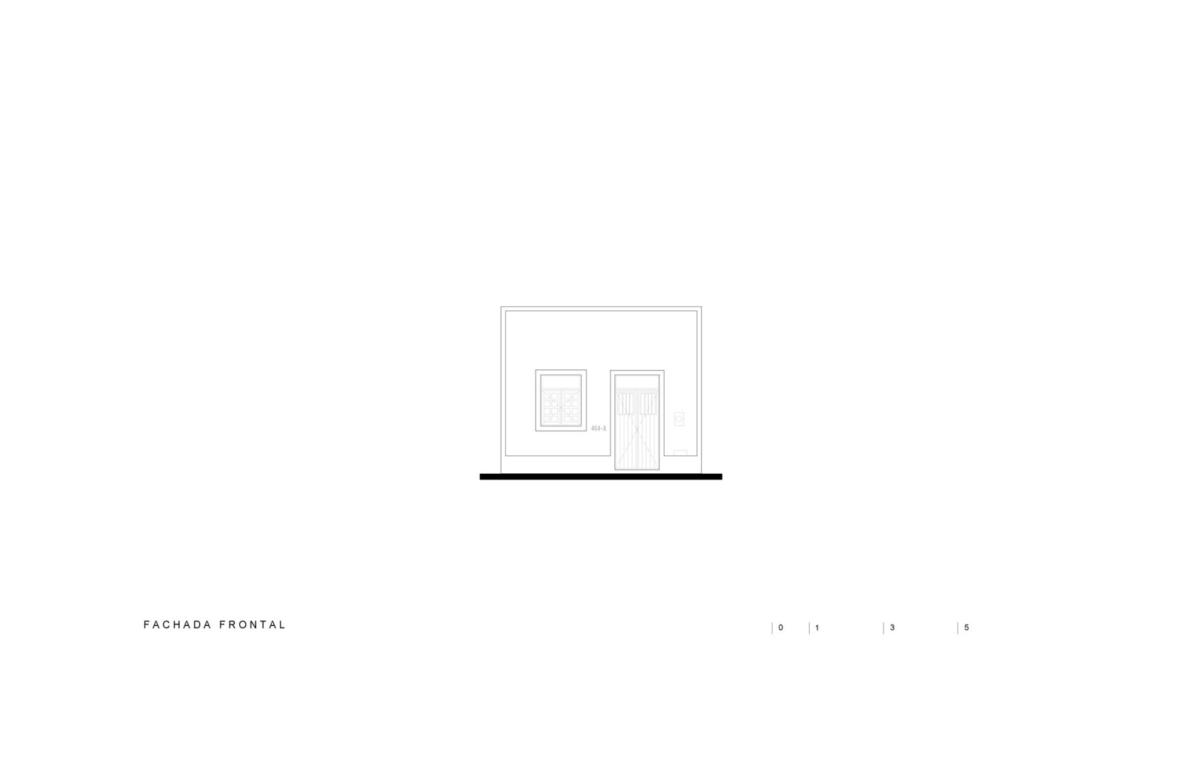 Alzado posterior. Vistalcielo por Veinte Diezz Arquitectos.