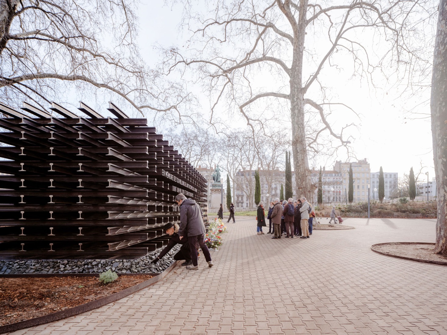 The Rails of Memory by Blaising Borchardt Studio. Photograph by François Baudry.