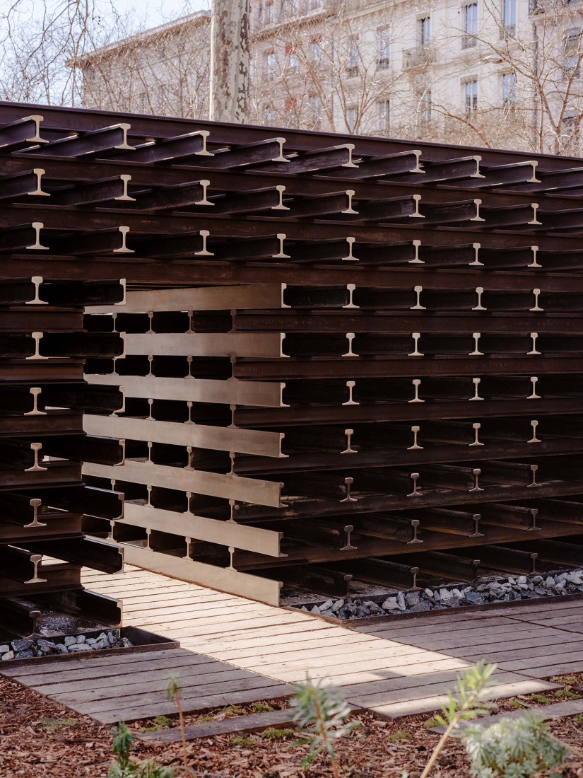 The Rails of Memory by Blaising Borchardt Studio. Photograph by François Baudry.