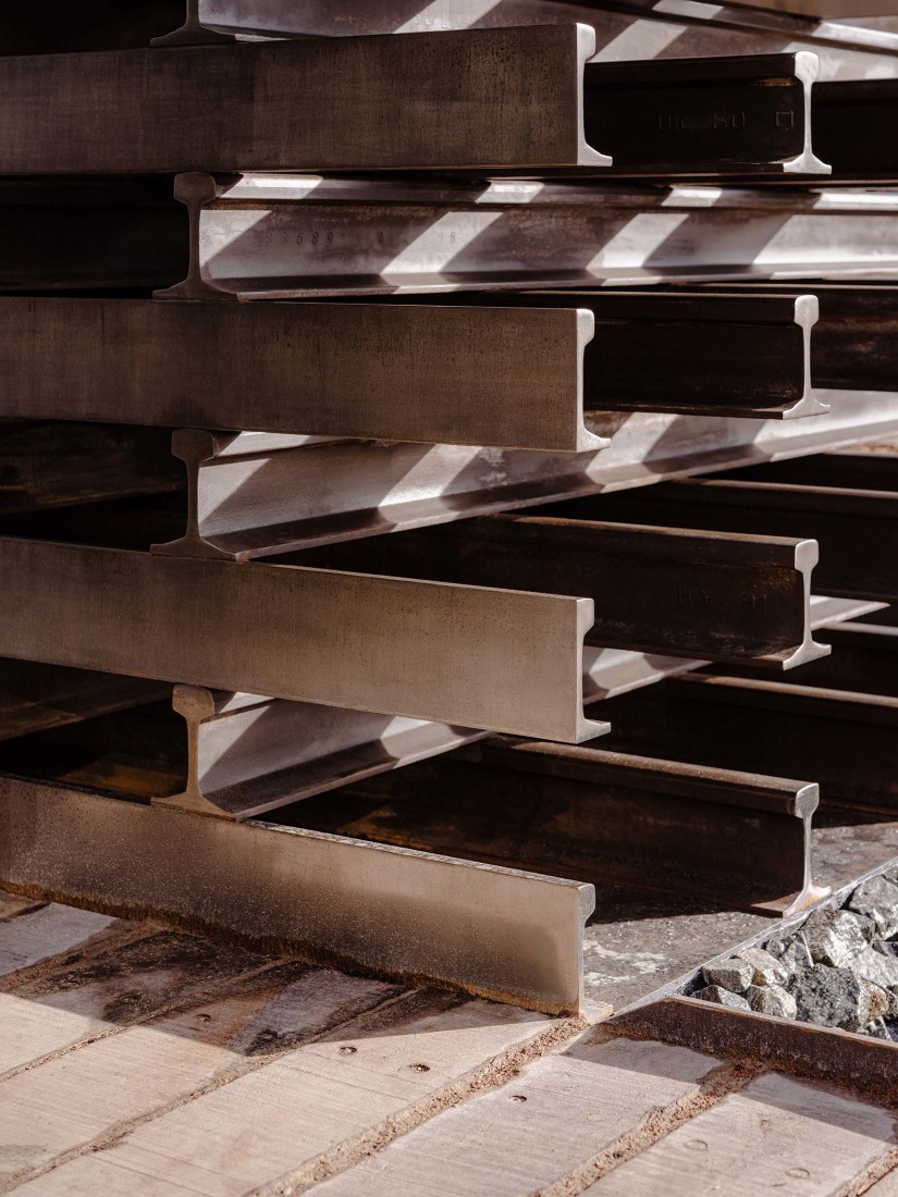 The Rails of Memory by Blaising Borchardt Studio. Photograph by François Baudry.
