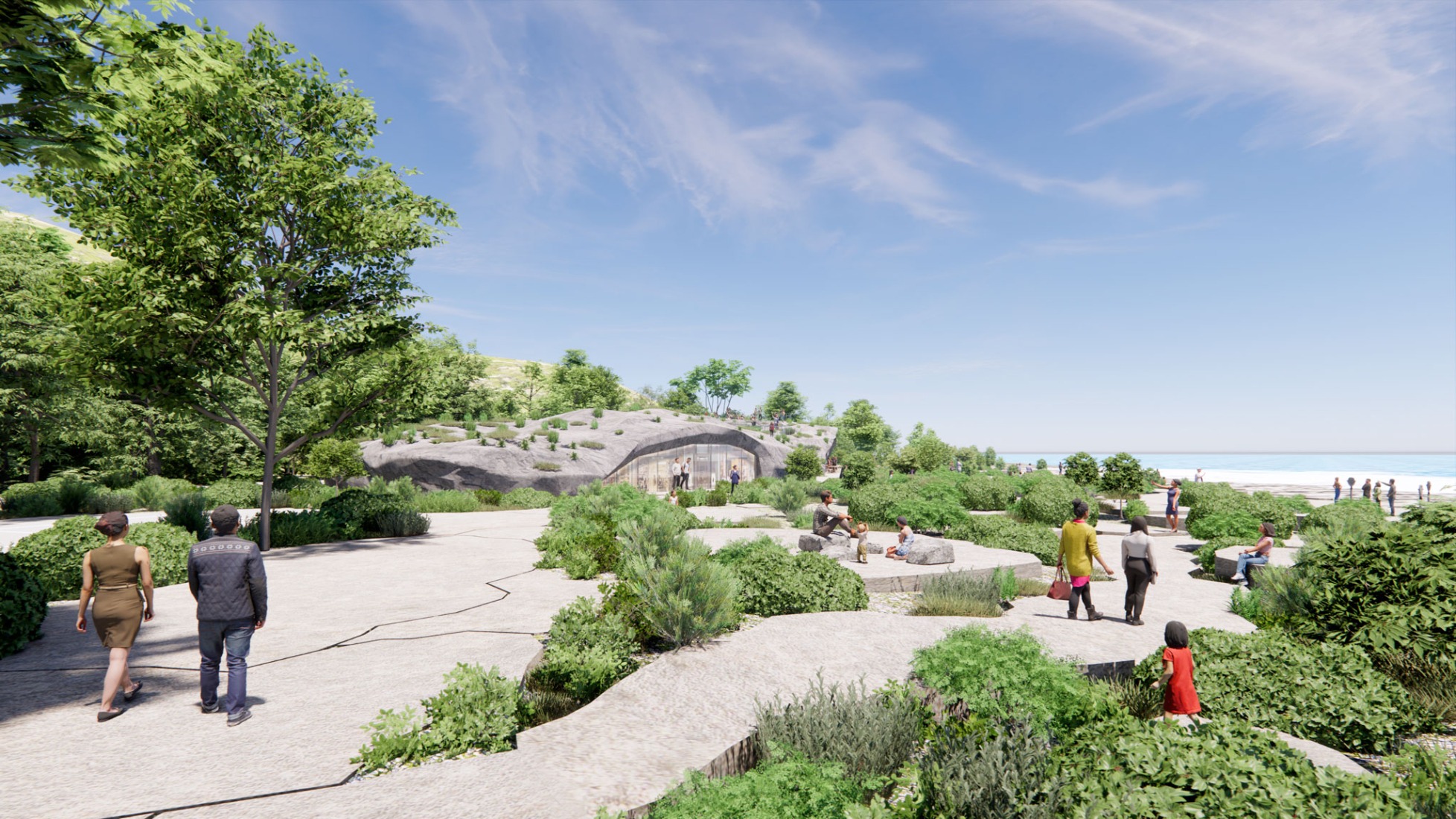  Rendering. Nature Rocks by MVRDV.