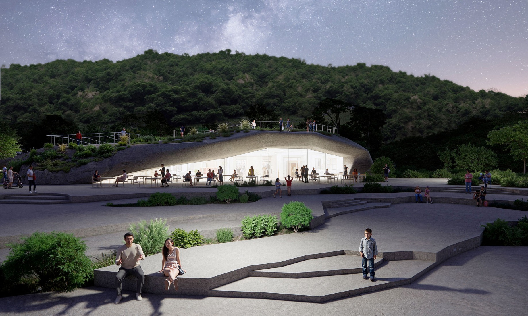  Rendering. Nature Rocks by MVRDV.