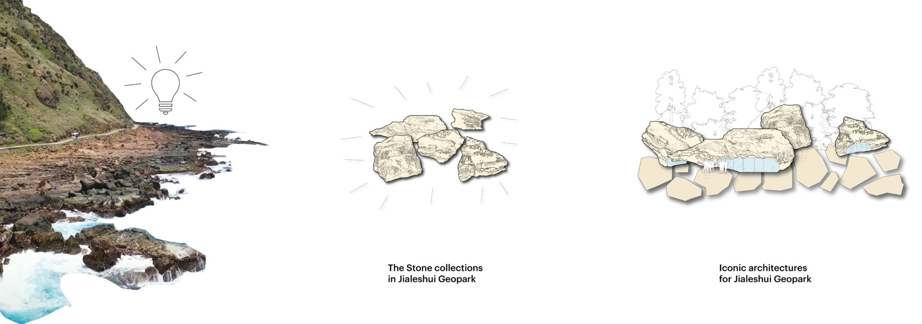 Concept architectural strategy. Nature Rocks by MVRDV.