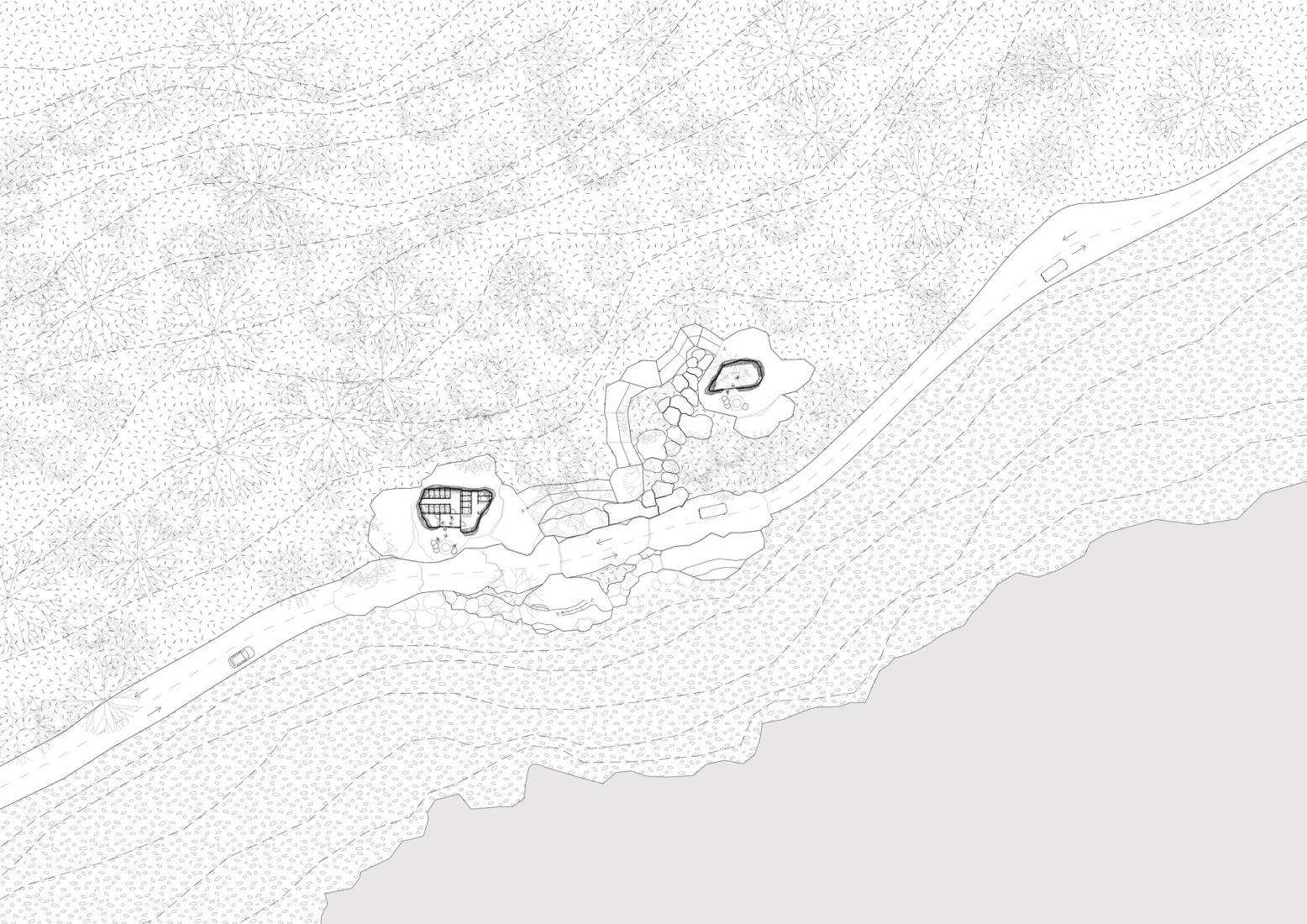 Floorplan lookout stop. Nature Rocks by MVRDV.