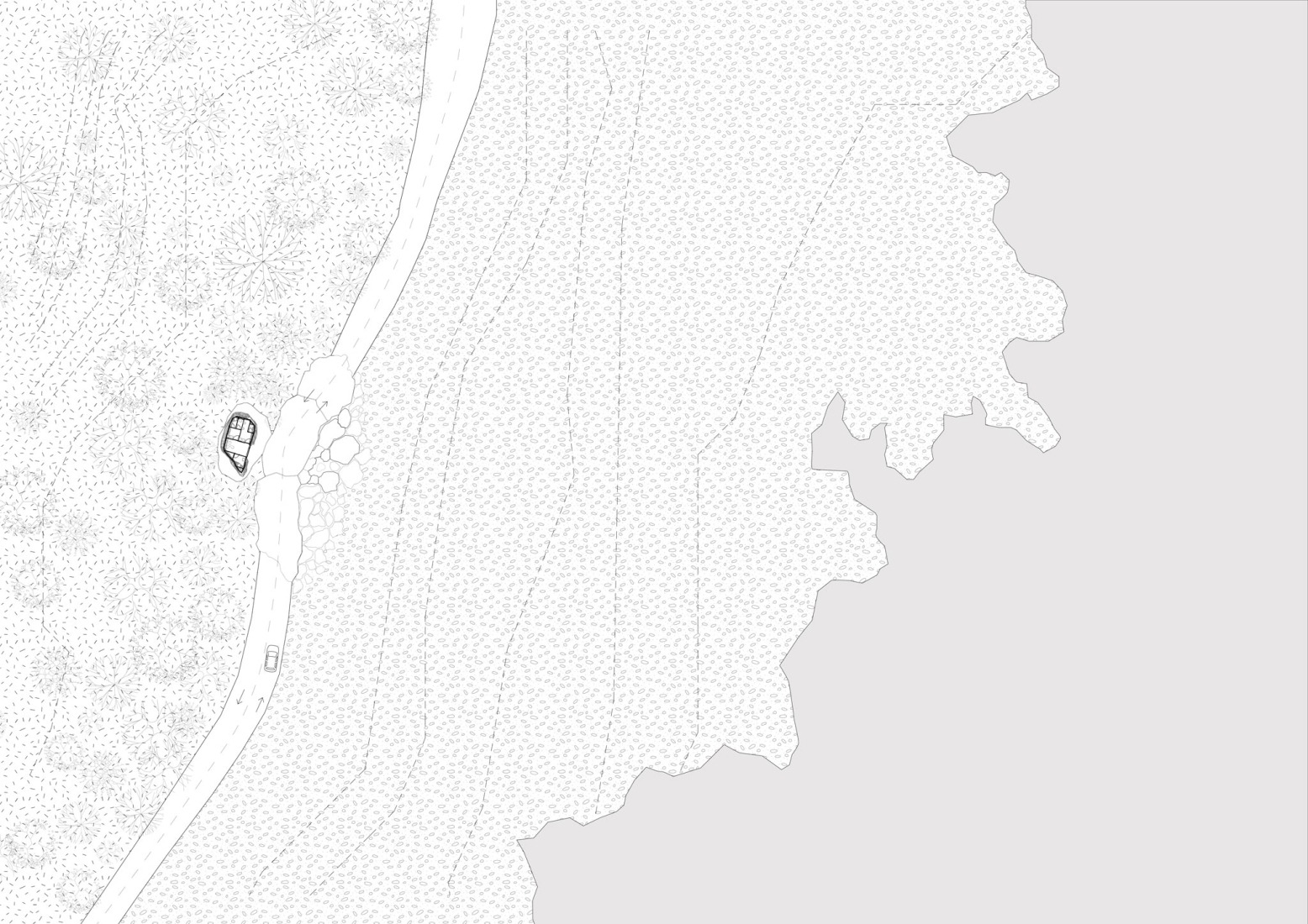 Floorplan stone stop. Nature Rocks by MVRDV.