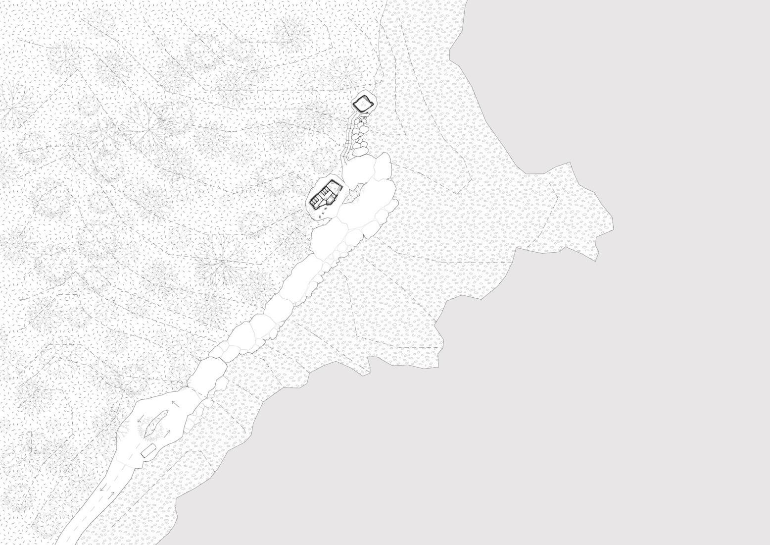 Floorplan waterfall stop. Nature Rocks by MVRDV.