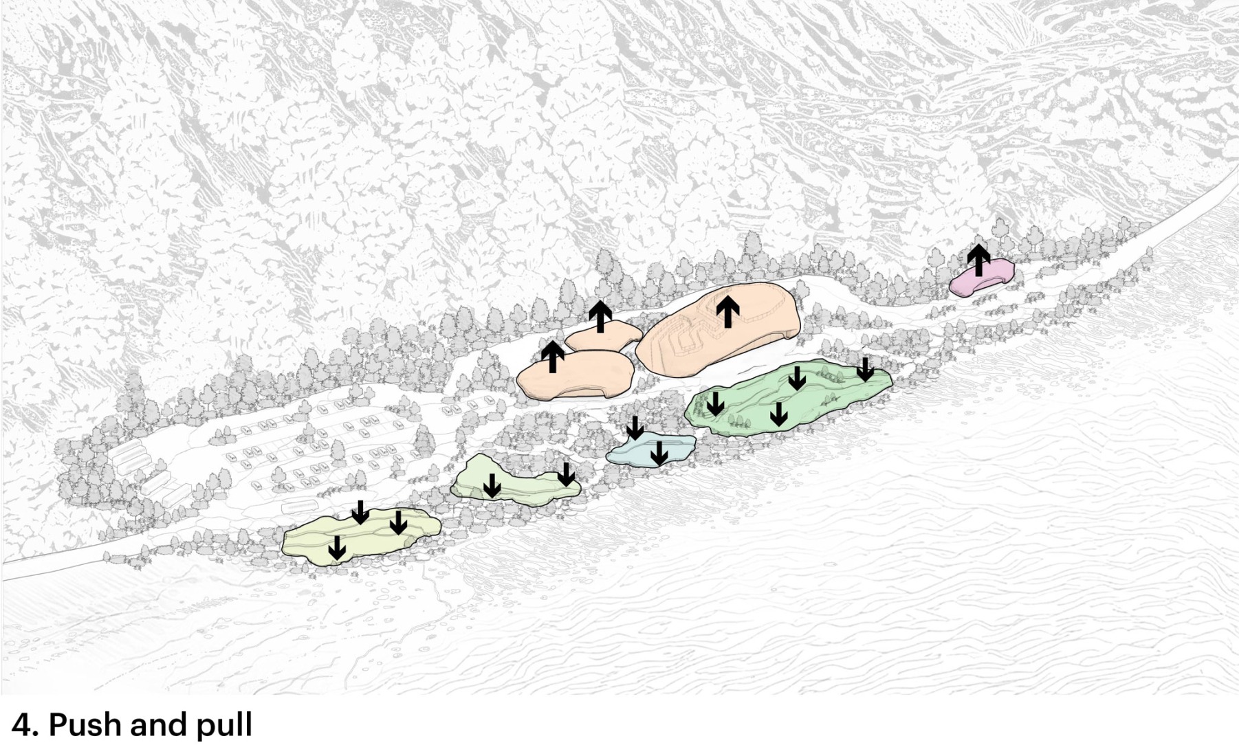 Push and pull caption. Nature Rocks by MVRDV.