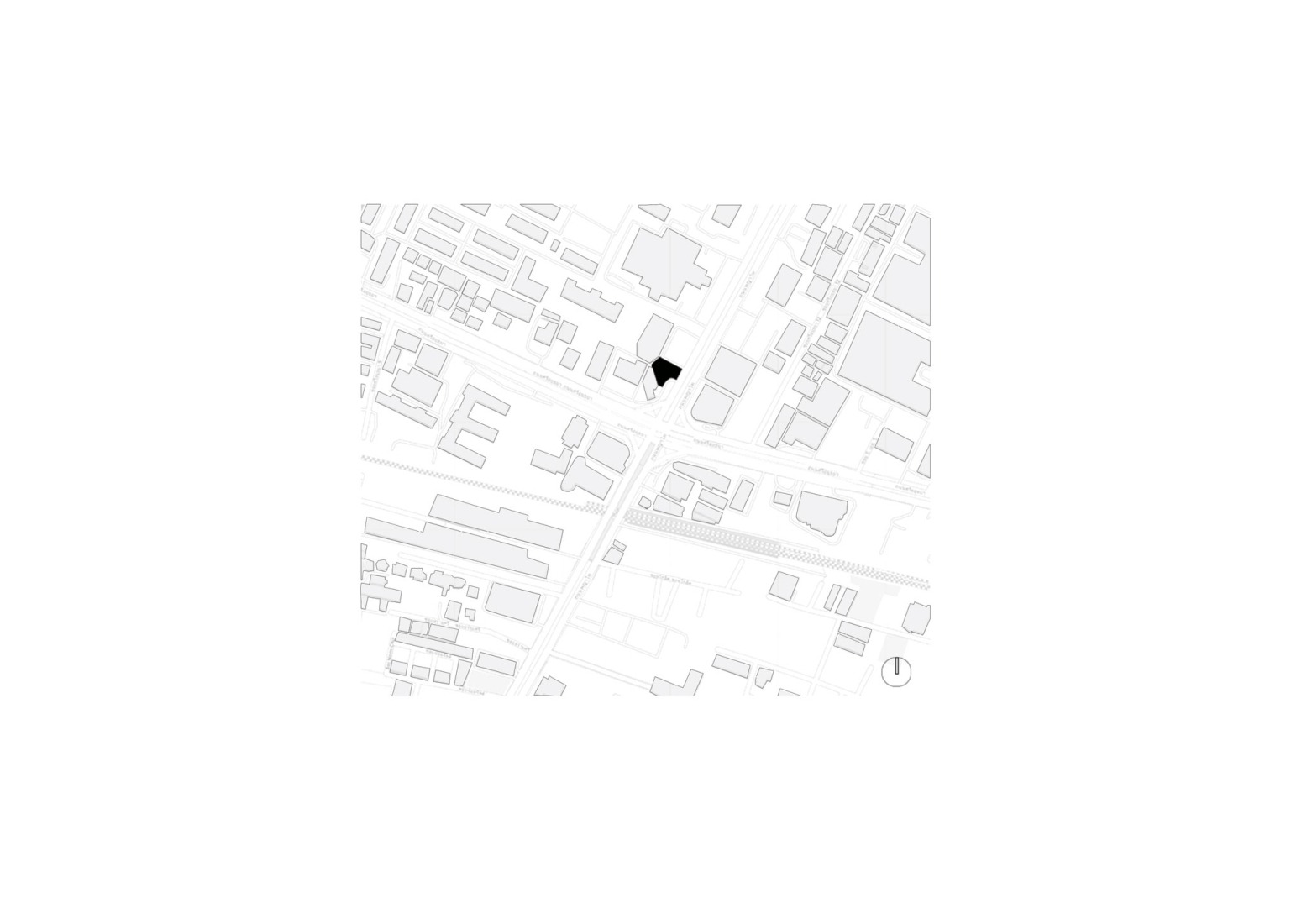 Plano de situación. Rehabilitación del Centro de Estudiantes Bautistas por PHTAA. 