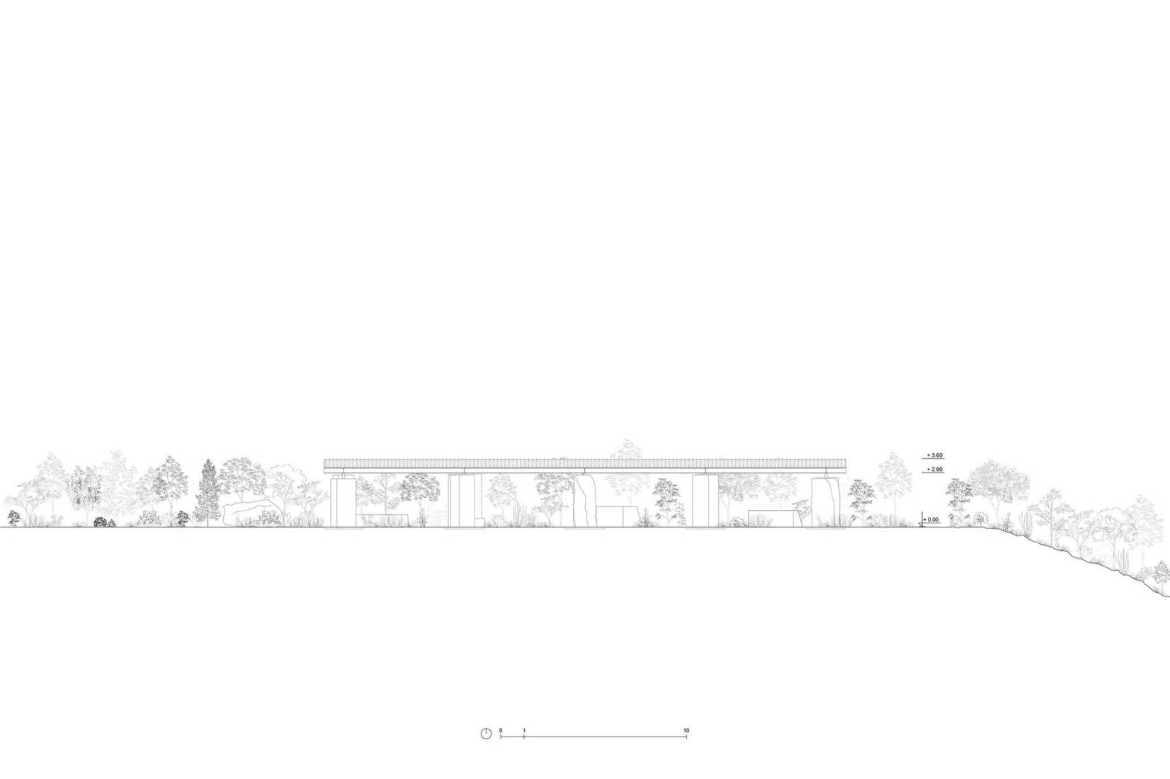 Alzado. Stones Venue por Associates Architecture. 