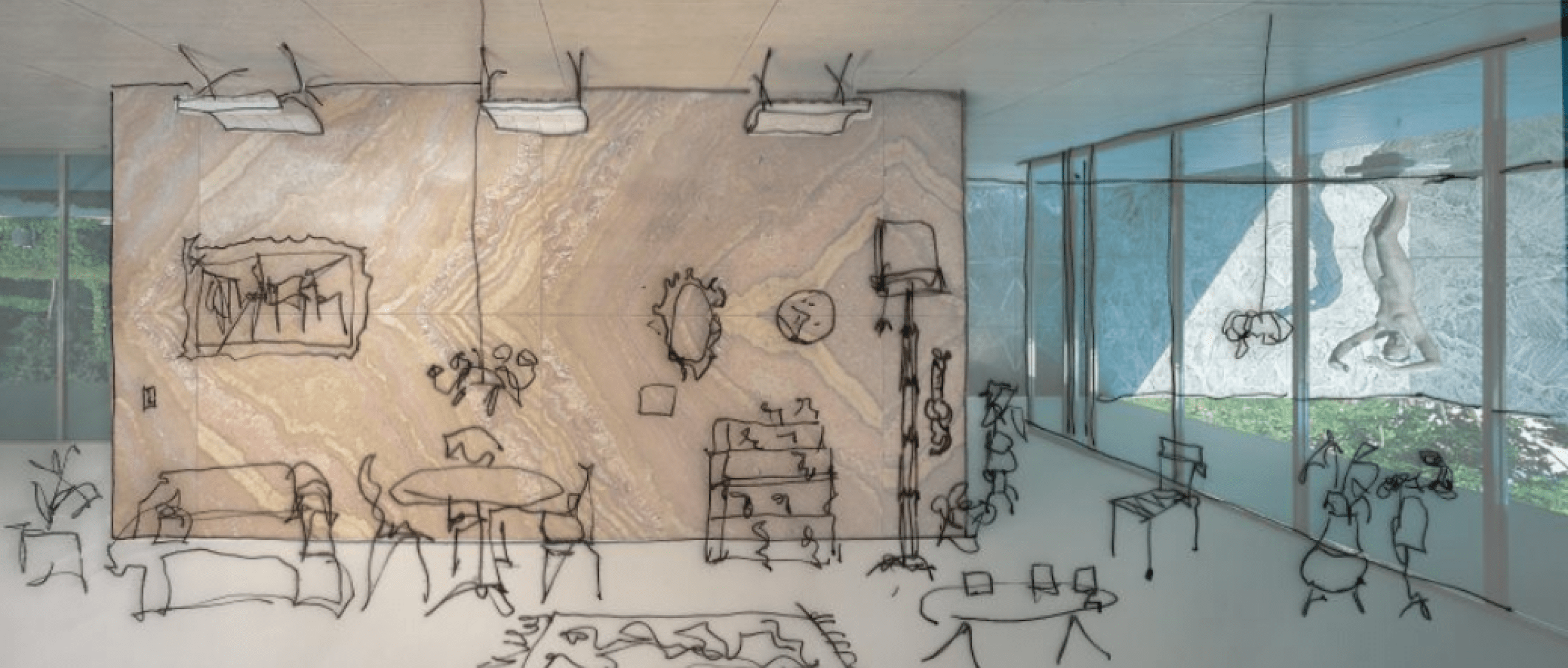 Sketech. The Padrina and the belongings of domesticity by Xevi Bayona. 