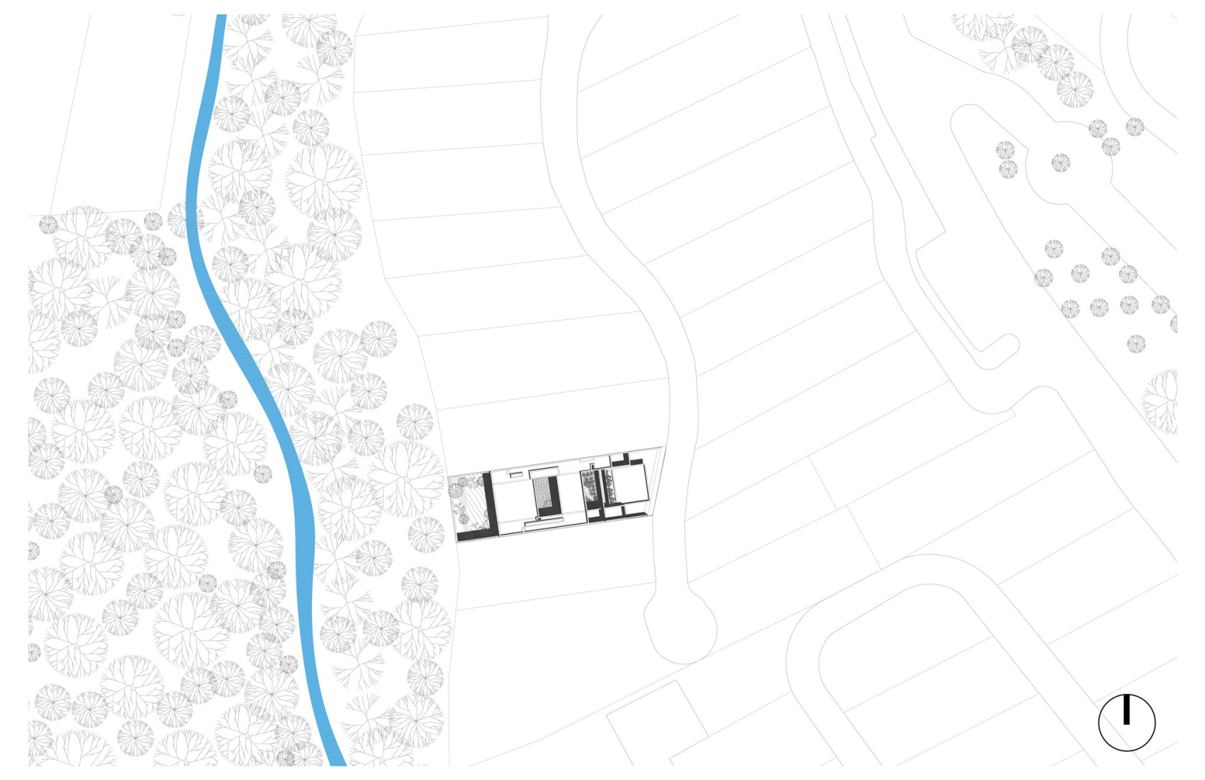 Site plan. Cañada House by Escobedo Soliz. 