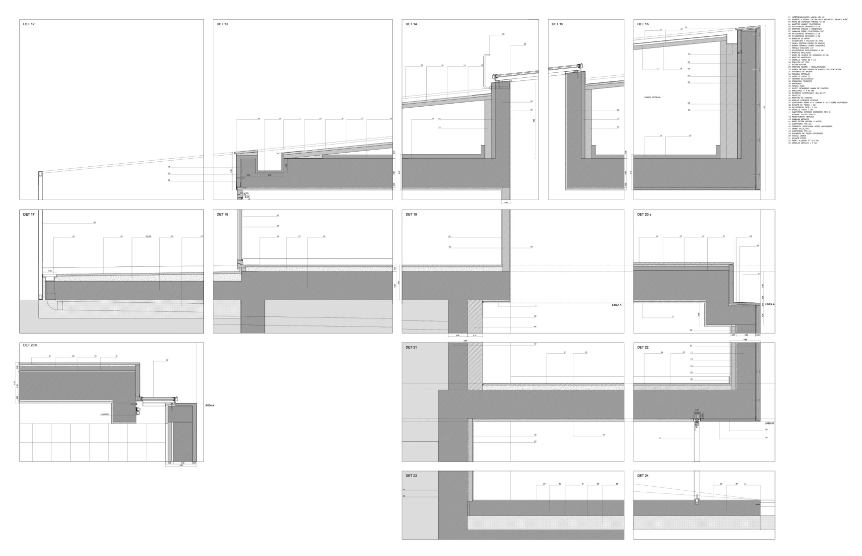 Detalles constructivos. Casa en la ladera de un castillo por Fran Silvestre Arquitectos. 