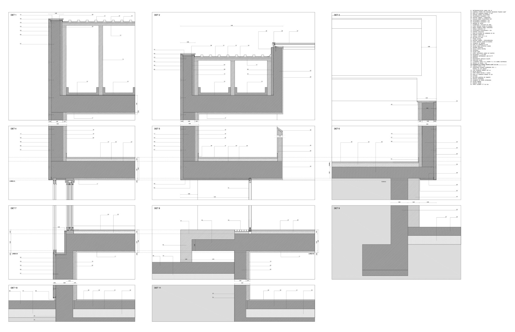 Detalles constructivos. Casa en la ladera de un castillo por Fran Silvestre Arquitectos. 