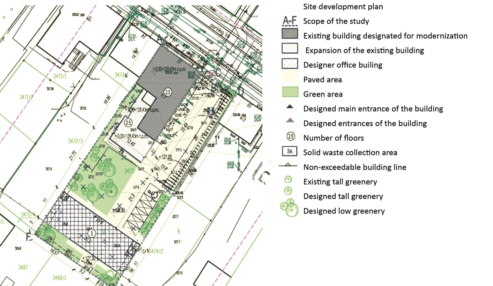 Site plan. House of Remembrance of the Augustow Roundup by Tremend Studio. 