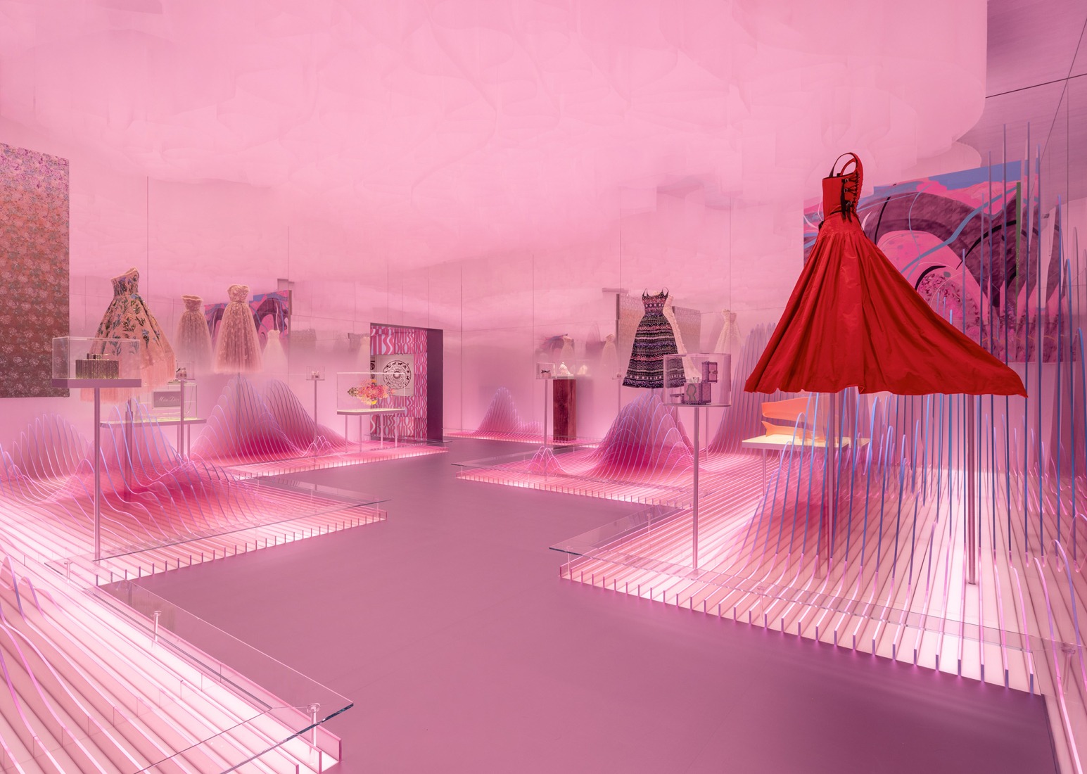 “Miss Dior: Stories of a Miss” by OMA/ Shohei Shigematsu. Photograph by Boris Shiu. Courtesy by OMA, Dior.