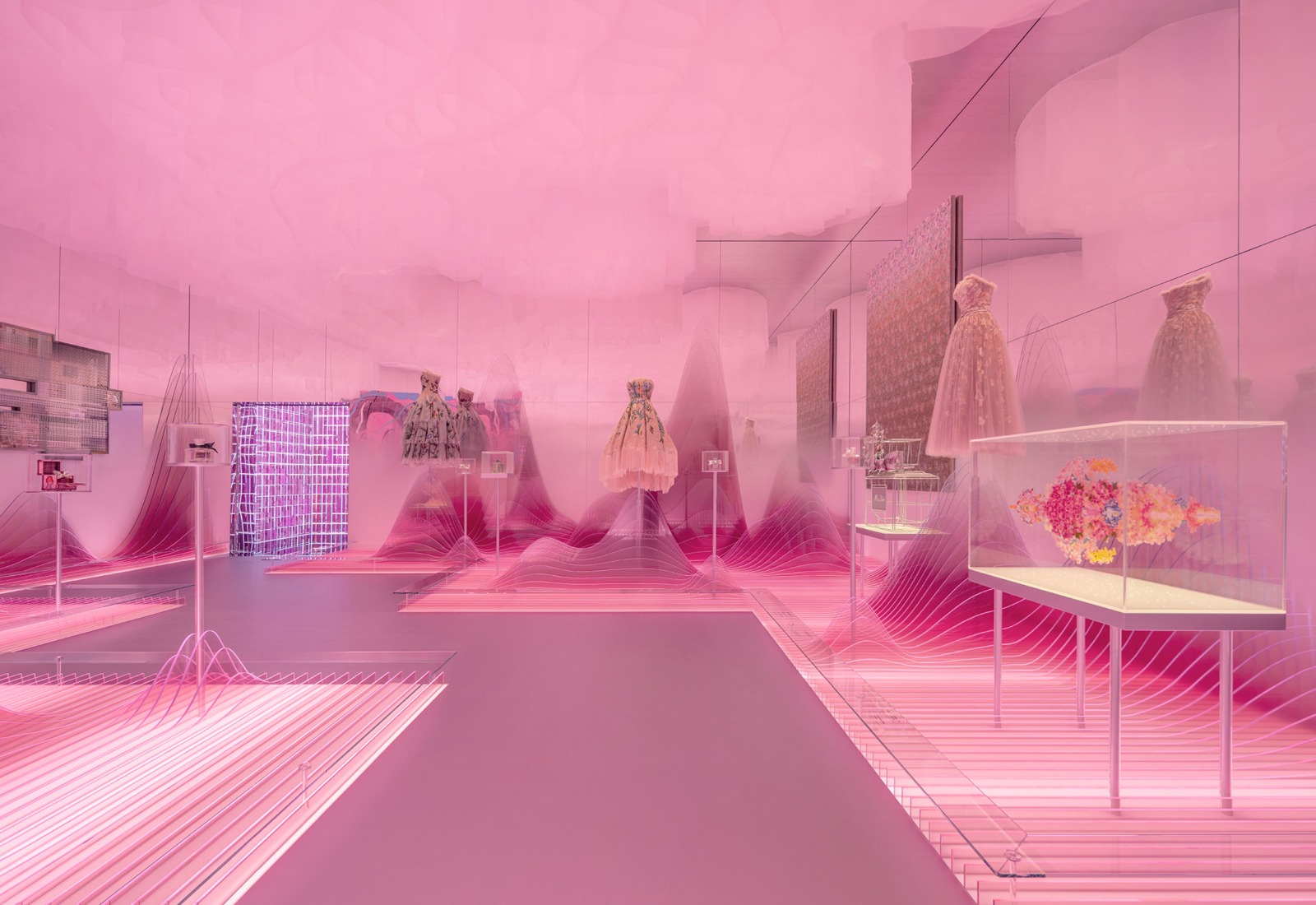 “Miss Dior: Stories of a Miss” by OMA/ Shohei Shigematsu. Photograph by Boris Shiu. Courtesy by OMA, Dior.