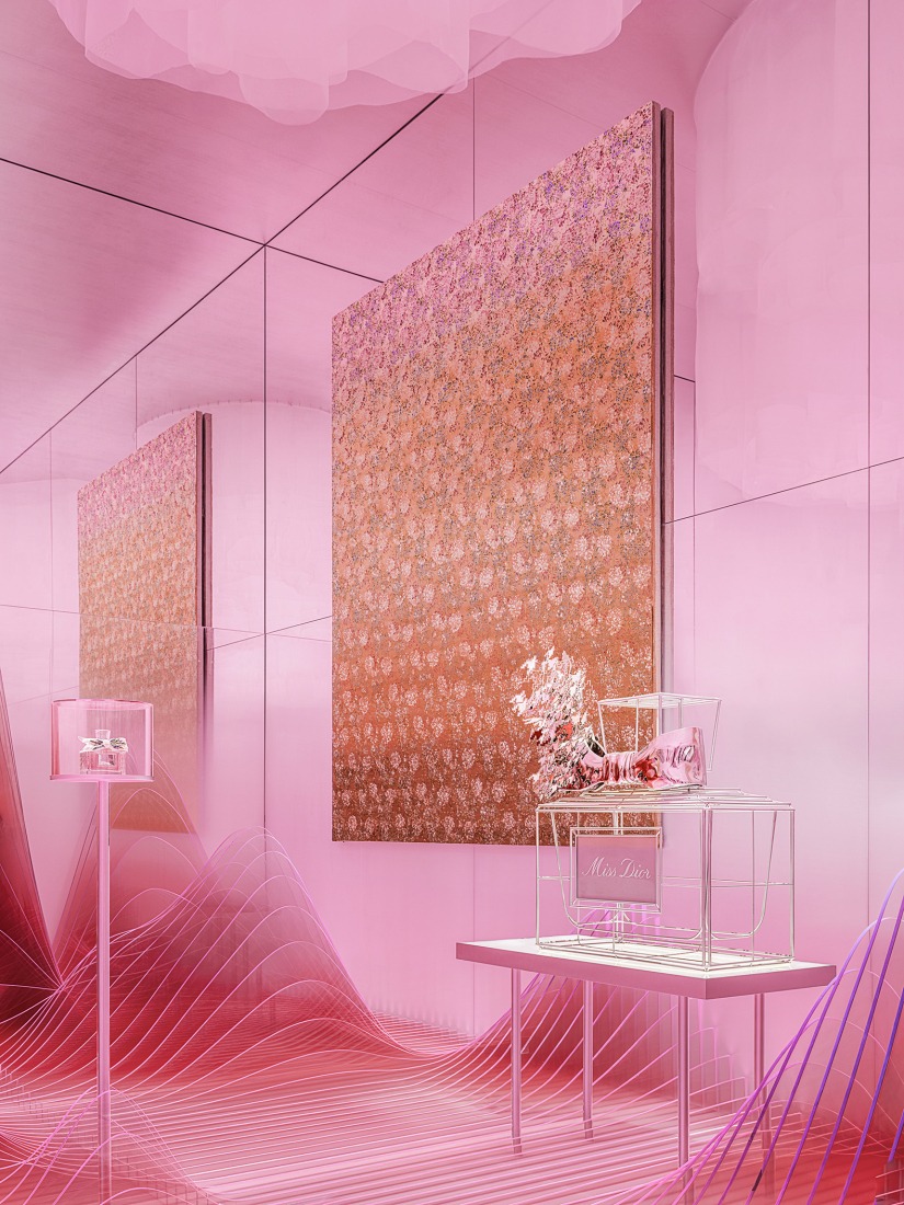 “Miss Dior: Stories of a Miss” by OMA/ Shohei Shigematsu. Photograph by Boris Shiu. Courtesy by OMA, Dior.