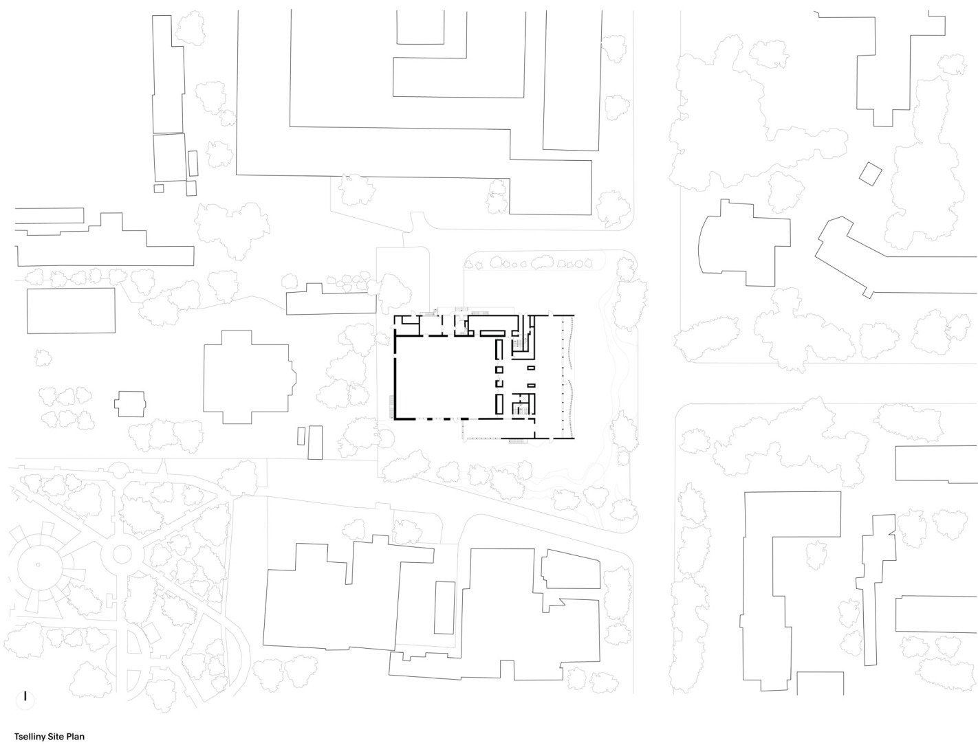 Site floor plan. Tselinny Center of Contemporary Culture by Asif Khan. 