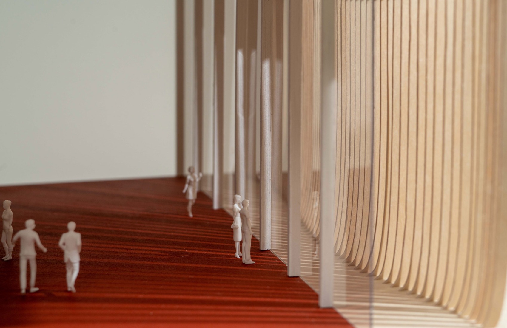 1:50 model. Tselinny Center of Contemporary Culture by Asif Khan.