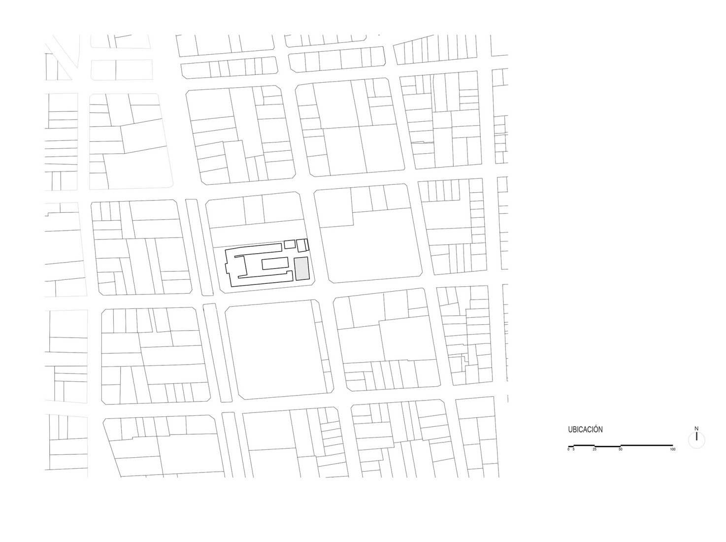Site plan. “Espacio Libertad”, Alliance Française of Miraflores by K+M. Photograph by Renzo Rebagliati.