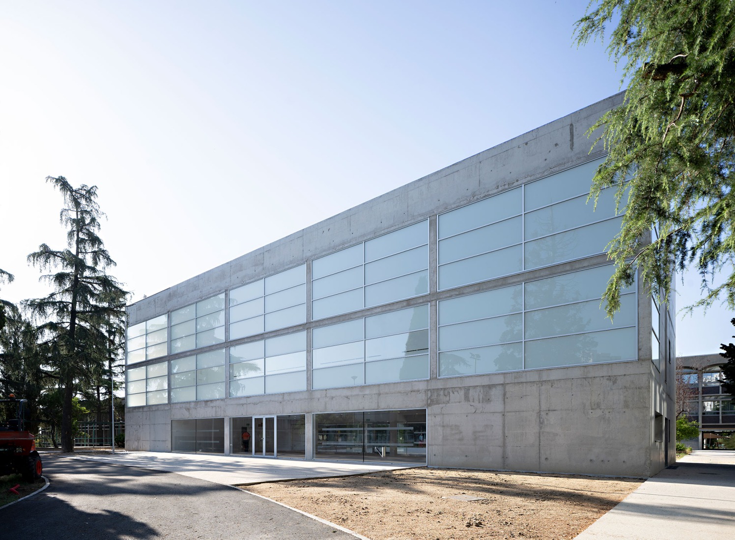 Biblioteca para el Liceo Francés de Madrid por Alberto Campo Baeza. Fotografía por Javier Callejas Sevilla.