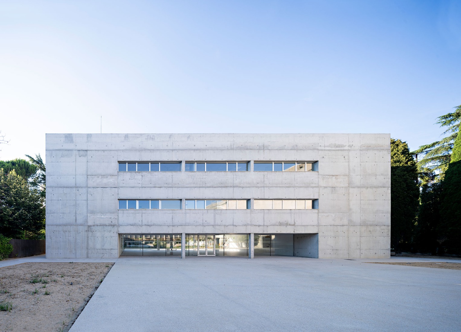 Biblioteca para el Liceo Francés de Madrid por Alberto Campo Baeza. Fotografía por Javier Callejas Sevilla.