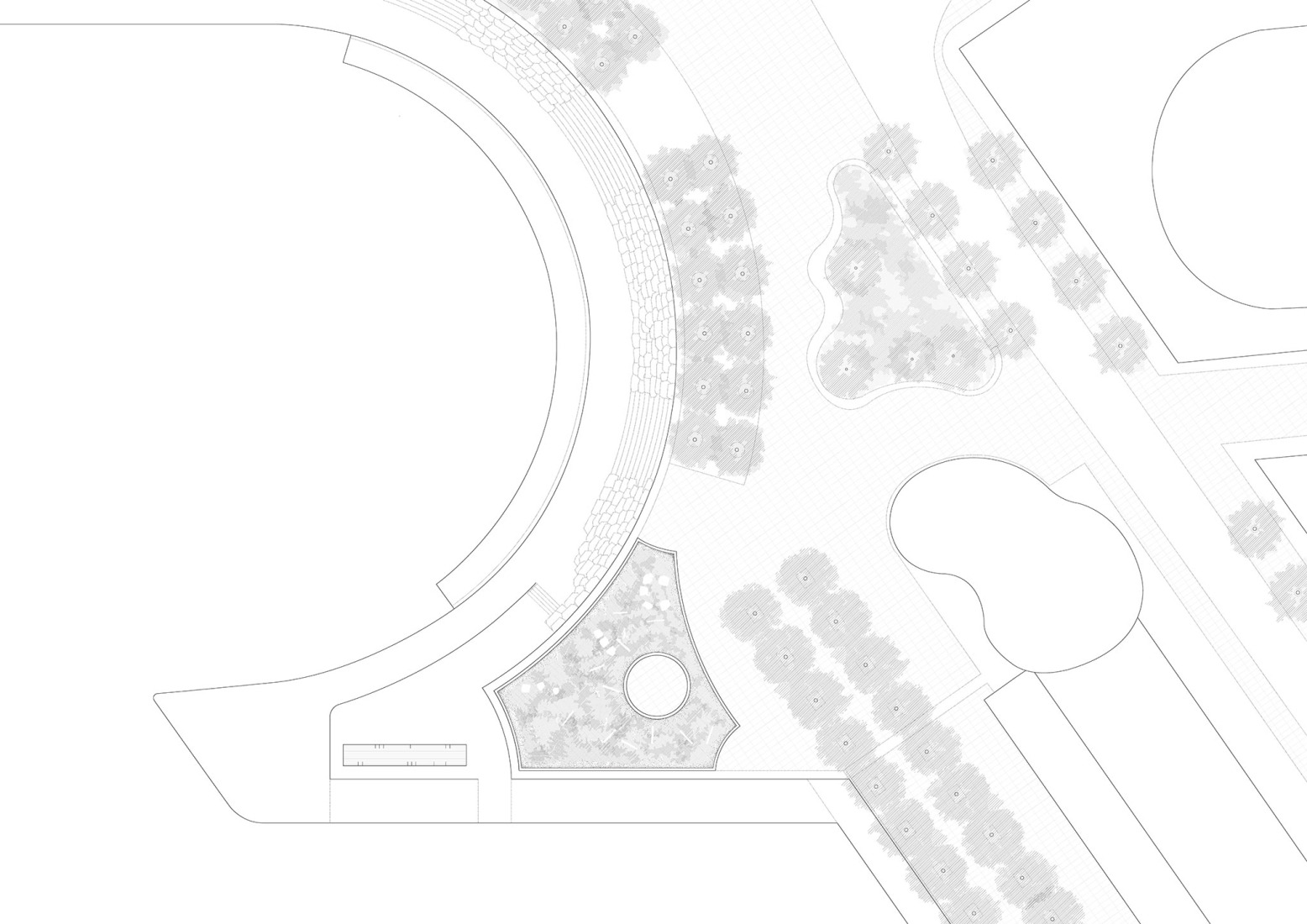 Site plan. Pier Pavilion by Besley & Spresser.