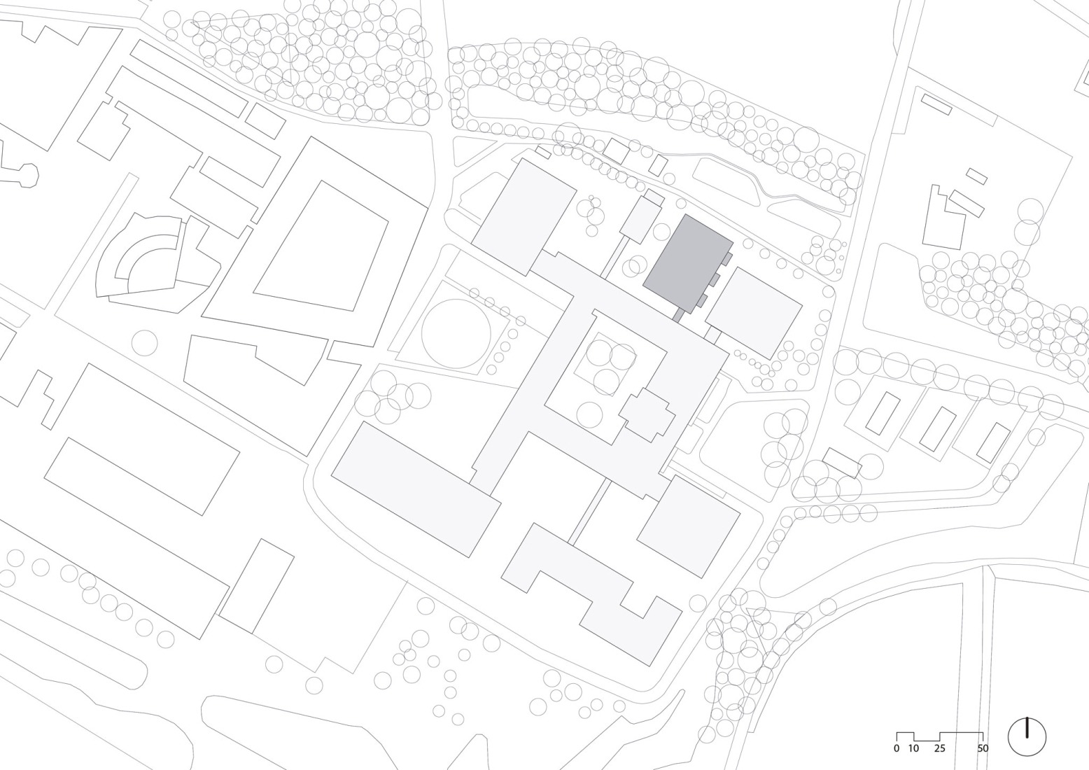 Plano de situación. Cubo por Civic Architects y VDNDP.