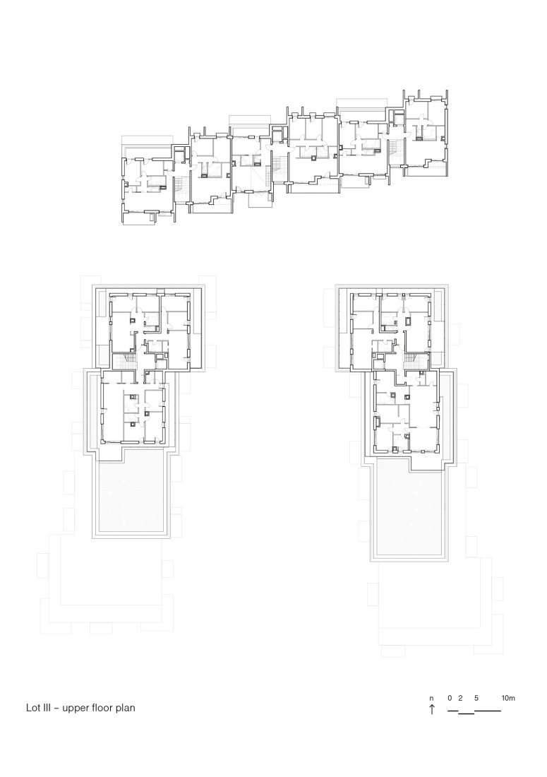Plano de planta alta. Casa y parque «Lake 11» por Coldefy + DDS.