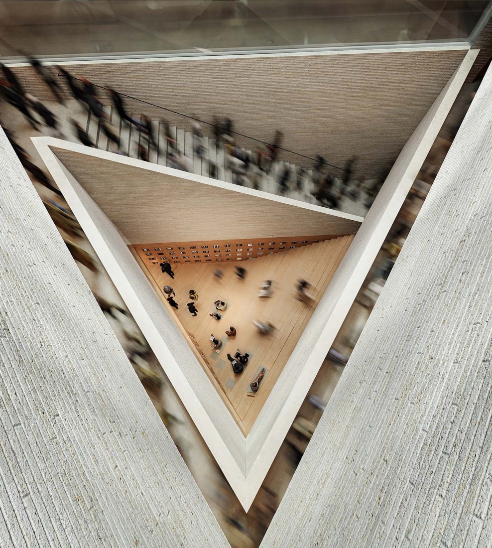 Nuevo Museo de Arquitectura y Diseño de Helsinki. Proyecto ganador: Kumma, por JKMM Architects. Visualización por MIR y JKMM Architects.