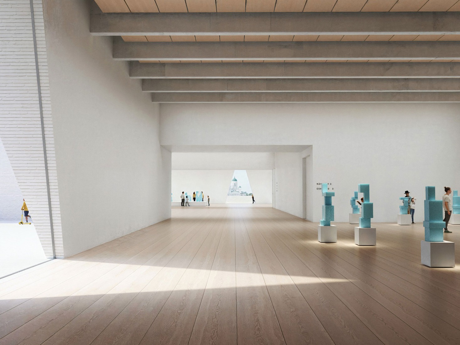 Nuevo Museo de Arquitectura y Diseño de Helsinki. Proyecto ganador: Kumma, por JKMM Architects. Visualización por MIR y JKMM Architects.