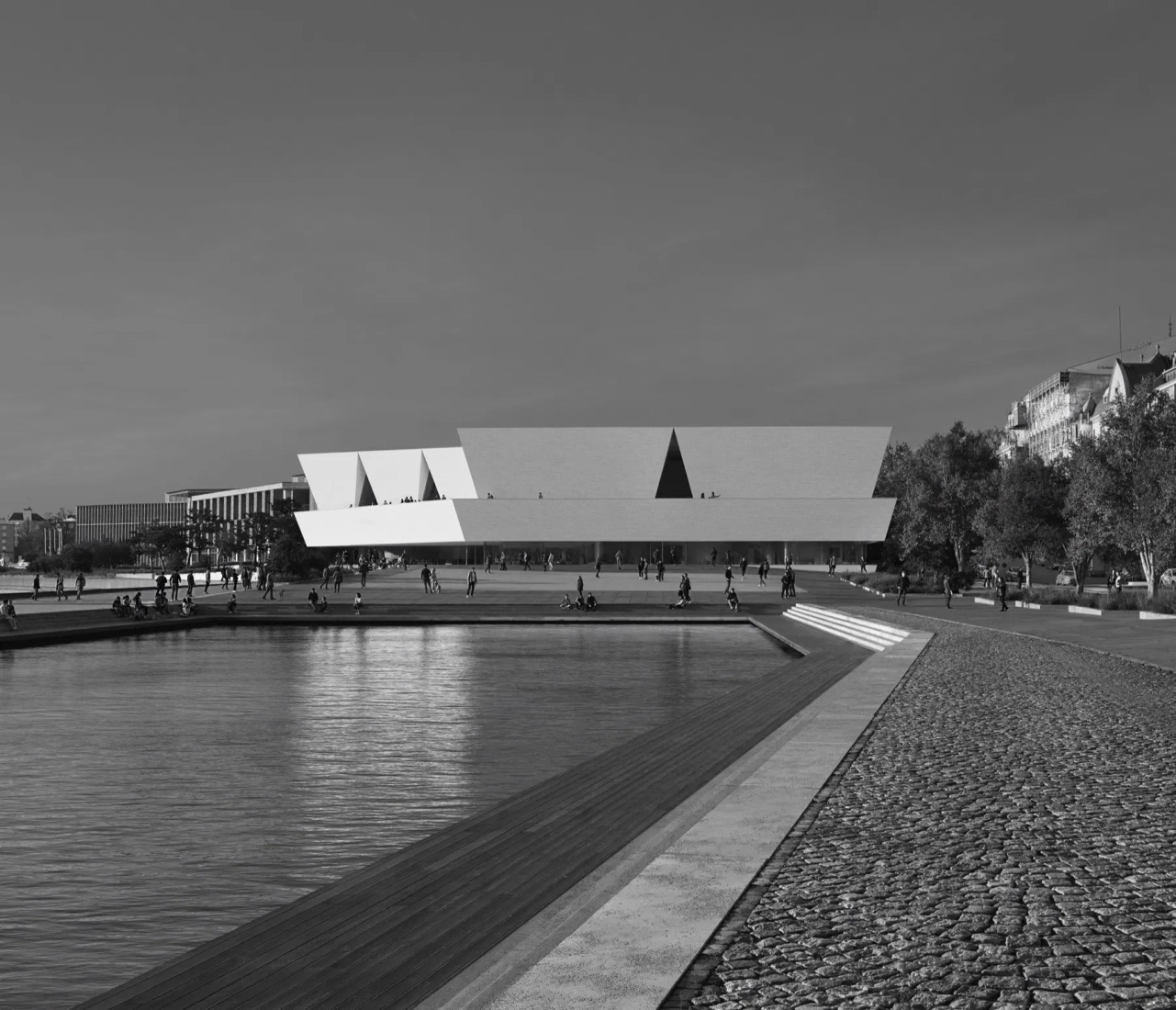 Nuevo Museo de Arquitectura y Diseño de Helsinki. Proyecto ganador: Kumma, por JKMM Architects. Visualización por MIR y JKMM Architects.